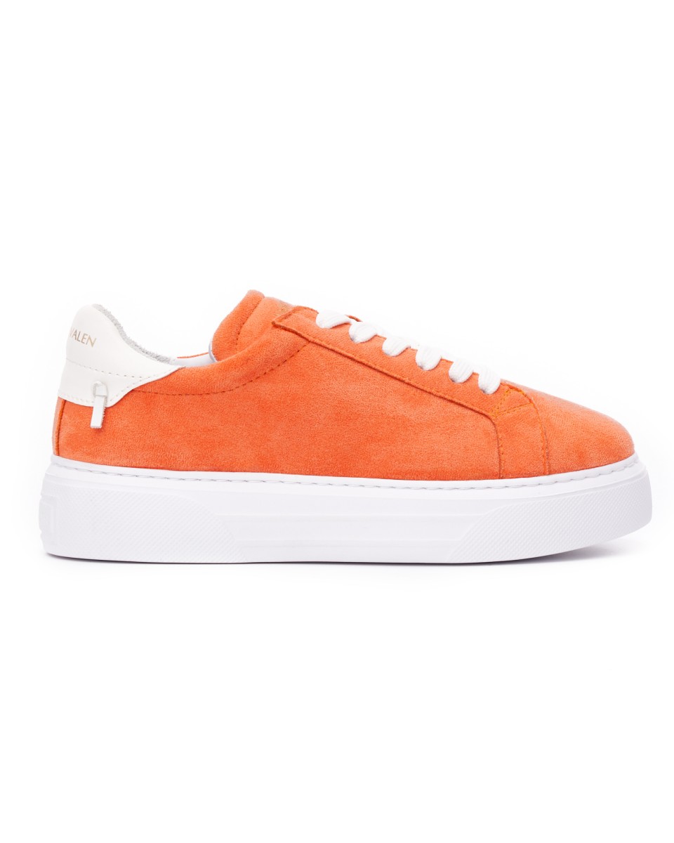 Node High Street Damen Sneakers Wildleder Edition - Orange