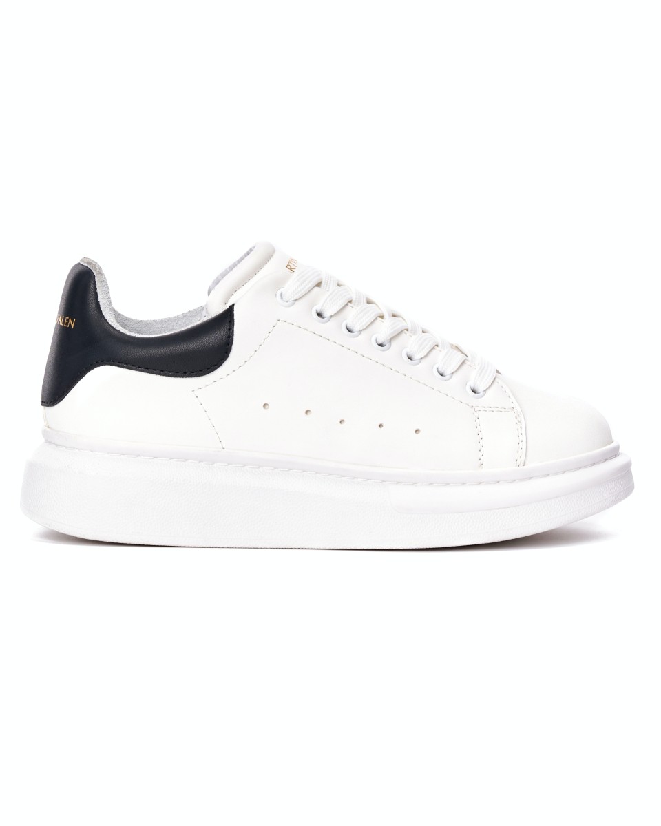Martin Valen Women's Chunky Sneakers In White and Black - White