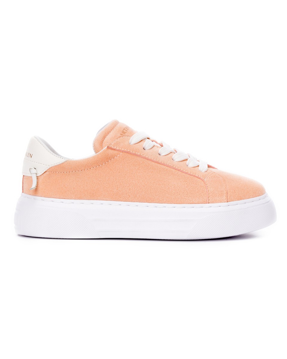Node High Street Women's Sneakers Suede Edition - Salmon