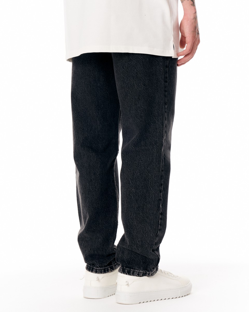 Jeans Noirs Délavés Urban Style