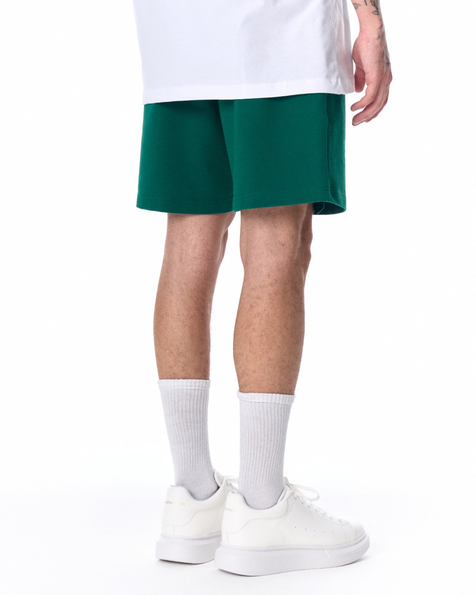 Herren Basic Fleece Sport Shorts In Grün | Martin Valen