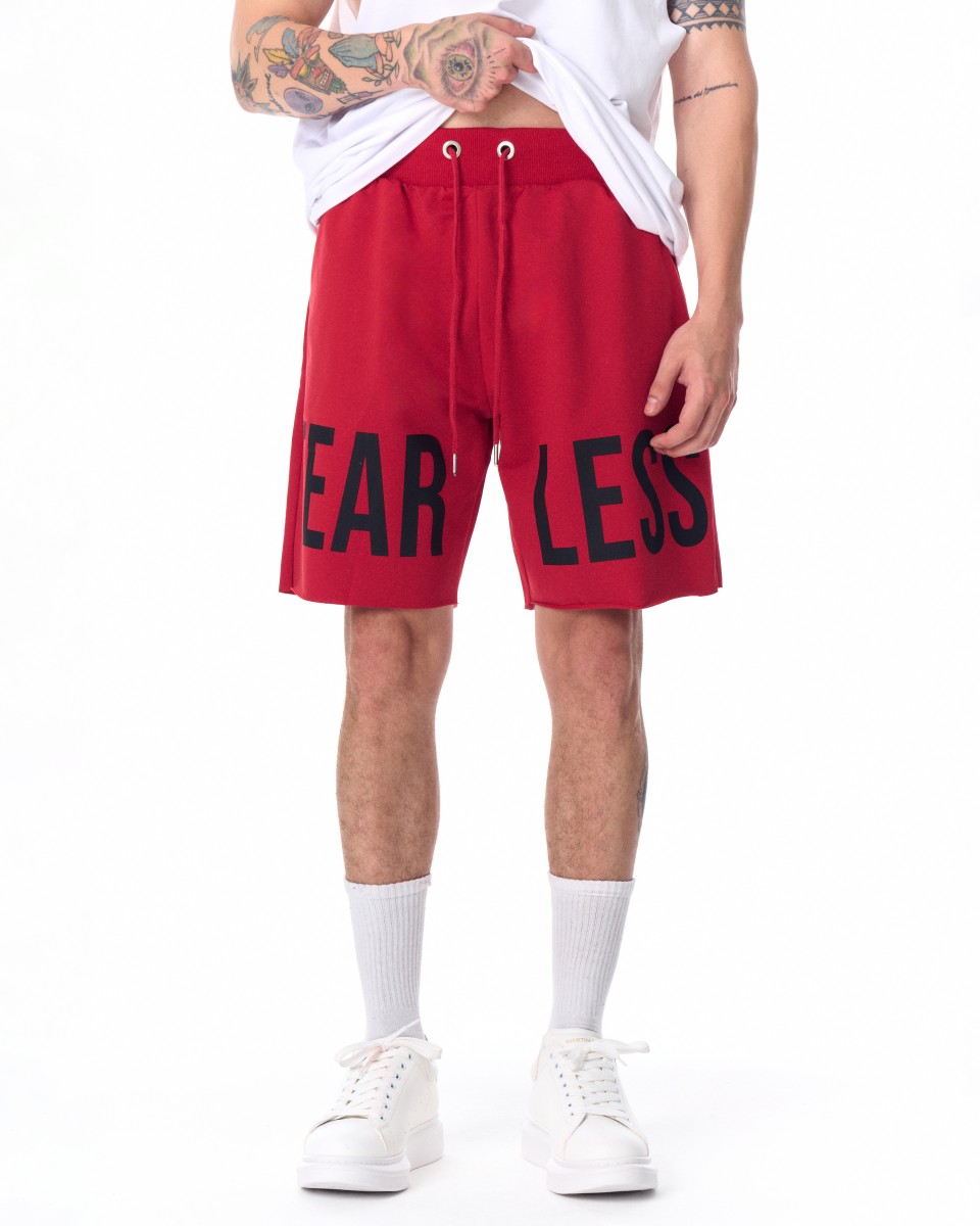 Мужские спортивные шорты Fearless Fleece Sport Shorts Red - Красный