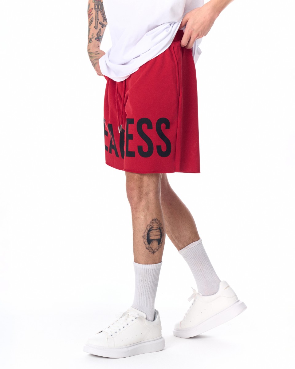 Мужские спортивные шорты Fearless Fleece Sport Shorts Red | Martin Valen
