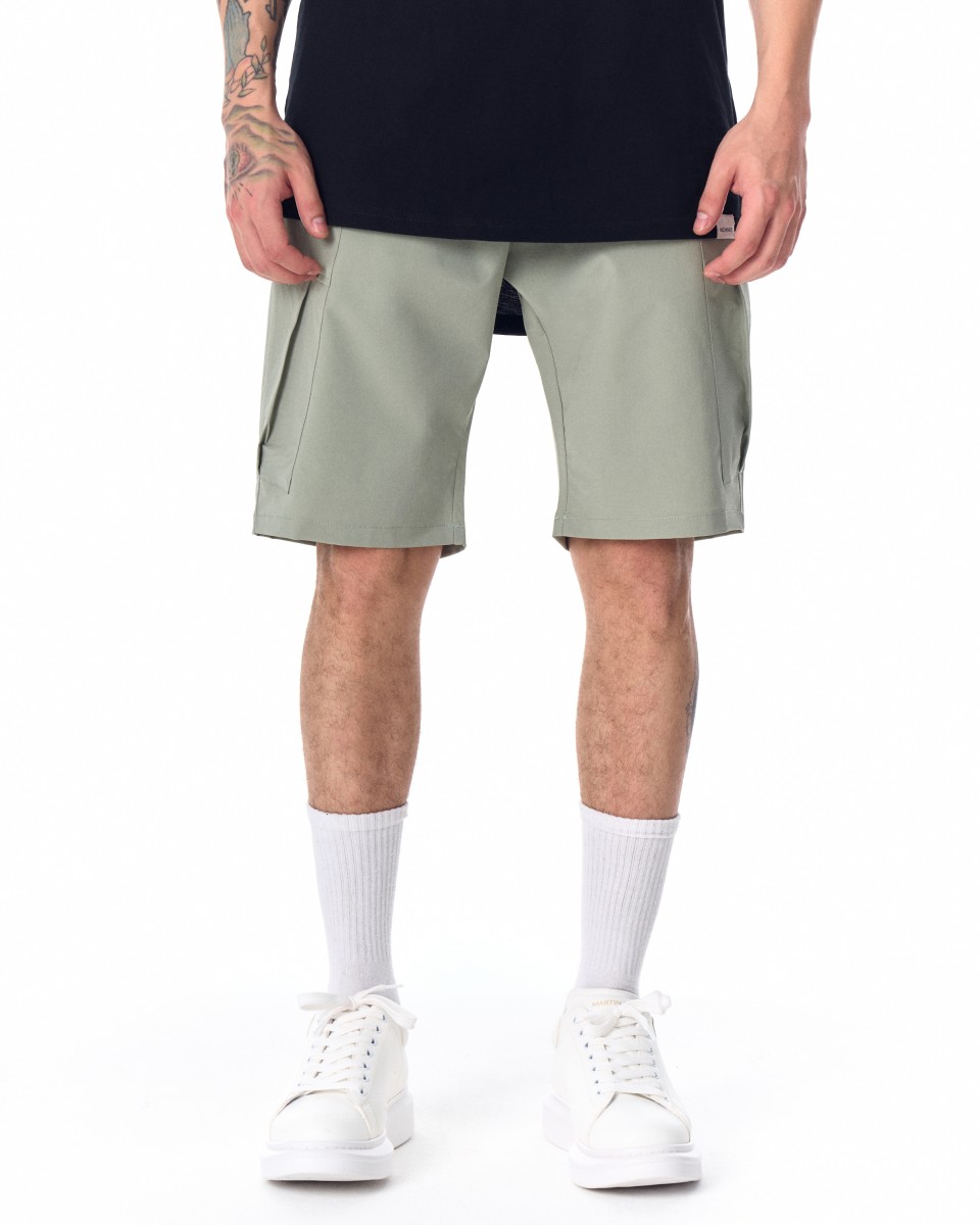 Pantalones Cortos de Diseñador para Hombre en Eau-de-nil - Verde