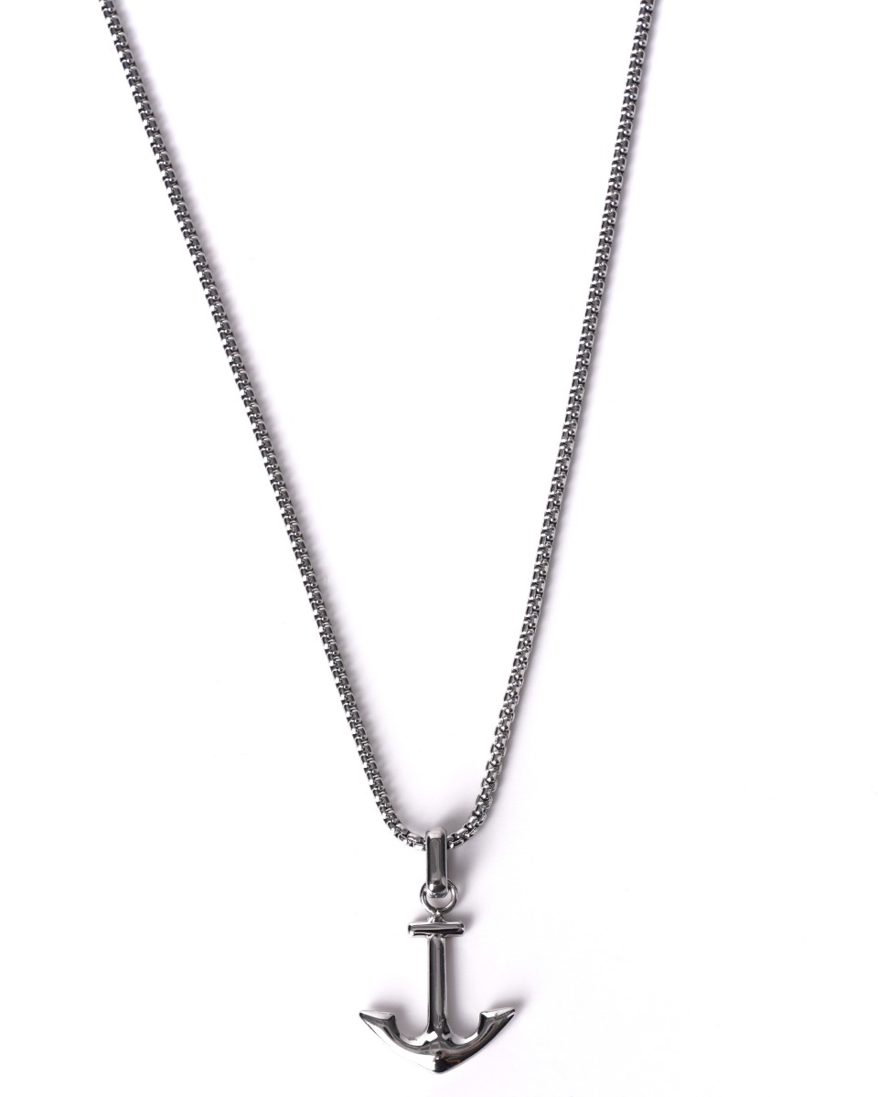 Collana con Figura di Ancora - Silver