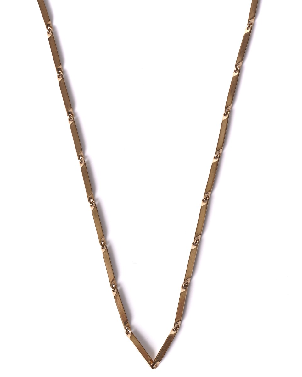 Gold Color Thin Chain Necklace