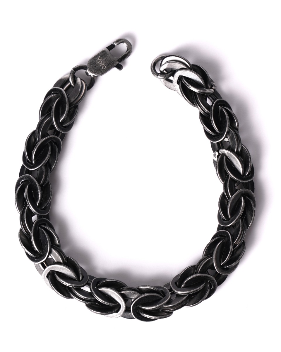 Bracelet de Chaîne en Métal de Style Urbain - Silver