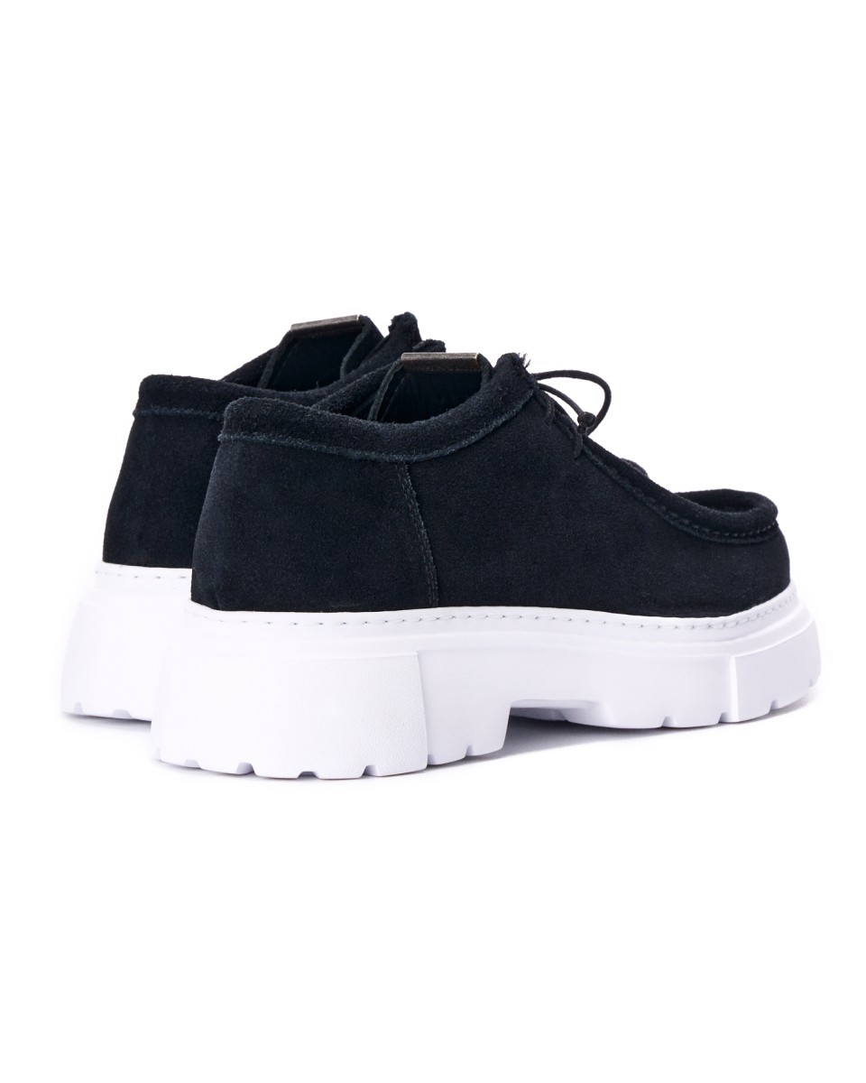 Mocassins Homme Noirs en Cuir Véritable