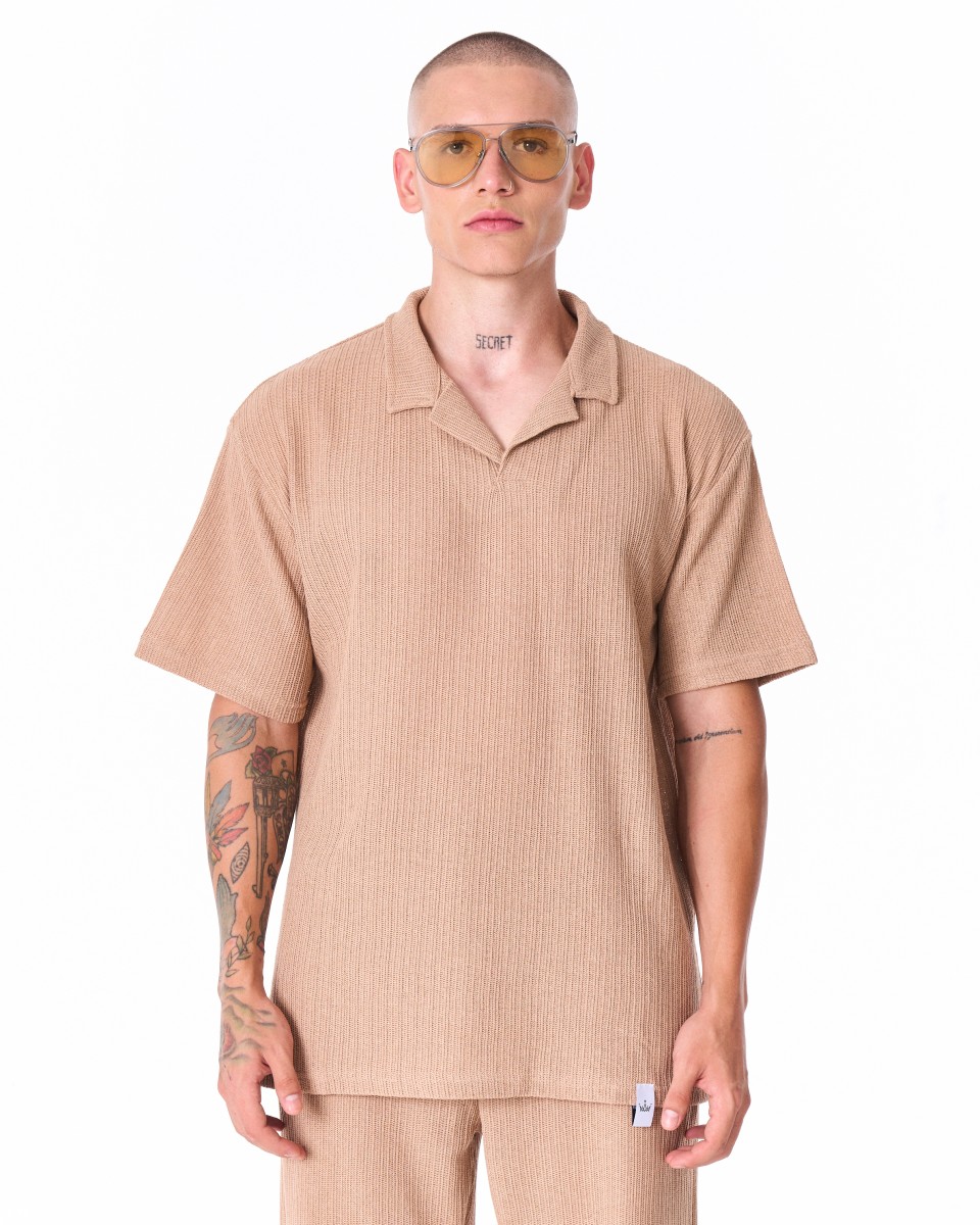 Beige Breeze Fit Herren-Trainingsanzug