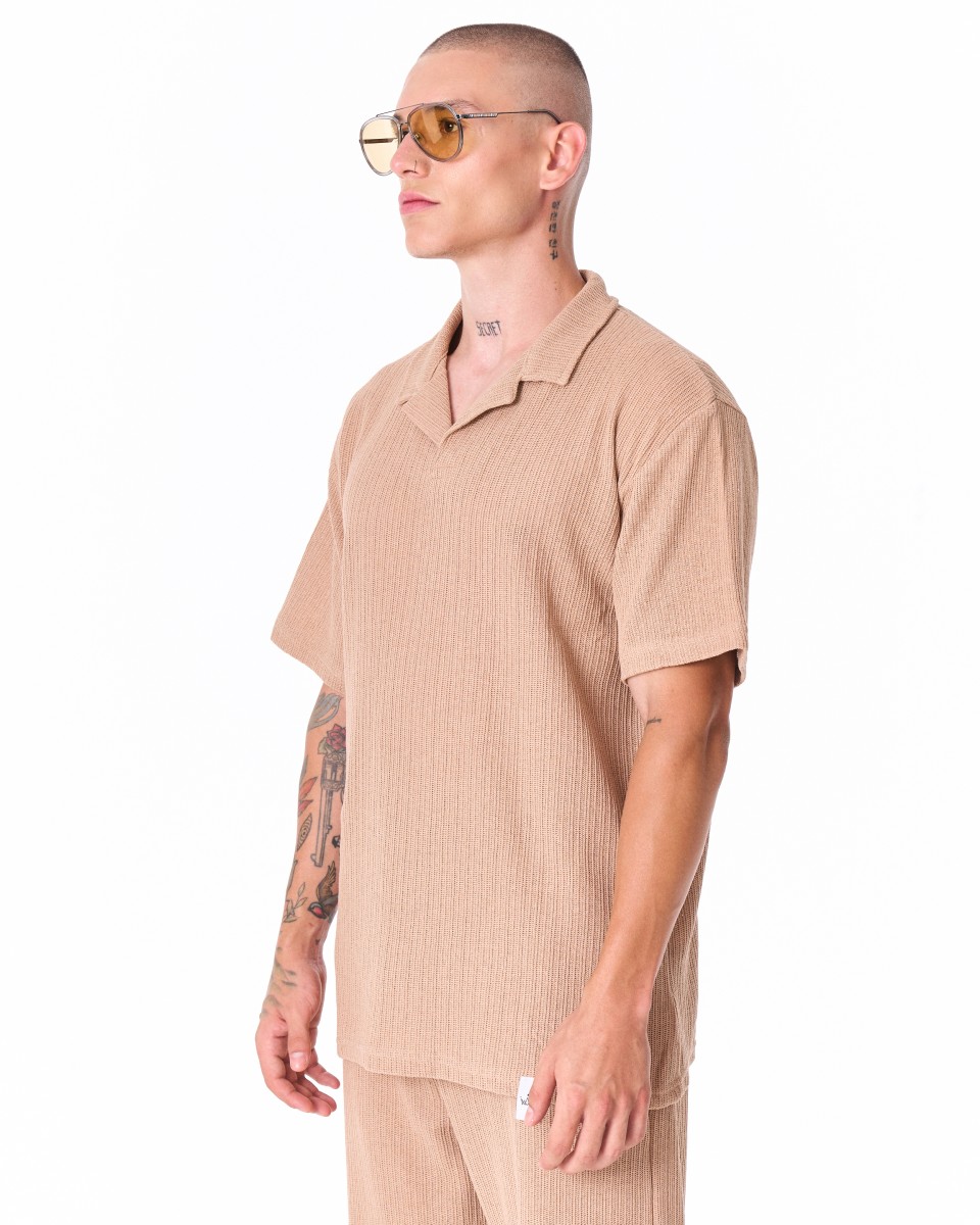 Beige Breeze Fit Herren-Trainingsanzug