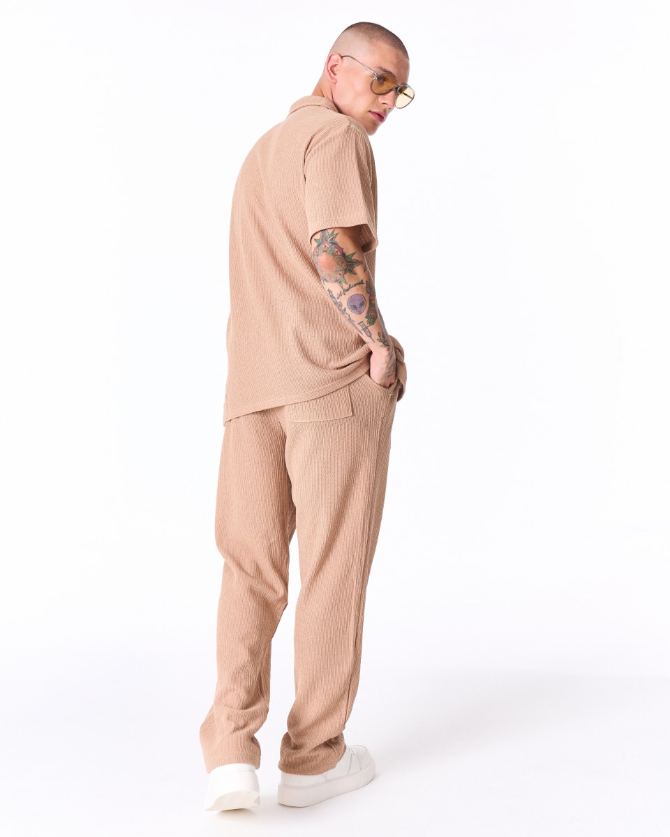 Breeze Fit Men's Tracksuit in Beige