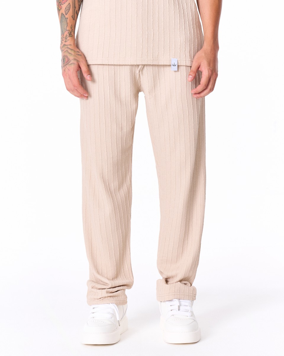 Breeze Fit Men's Tracksuit in Cream