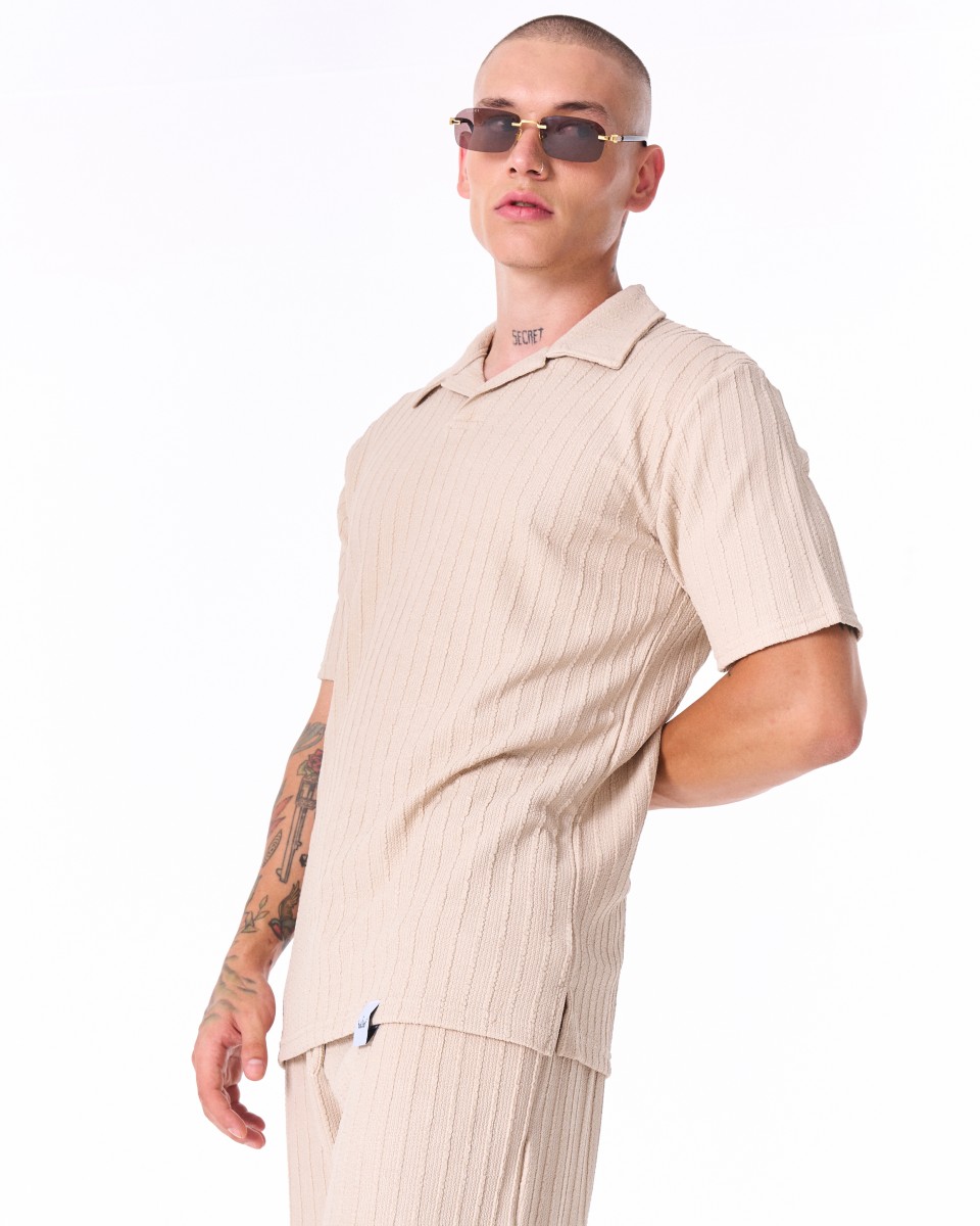 Breeze Fit Men's Tracksuit in Cream