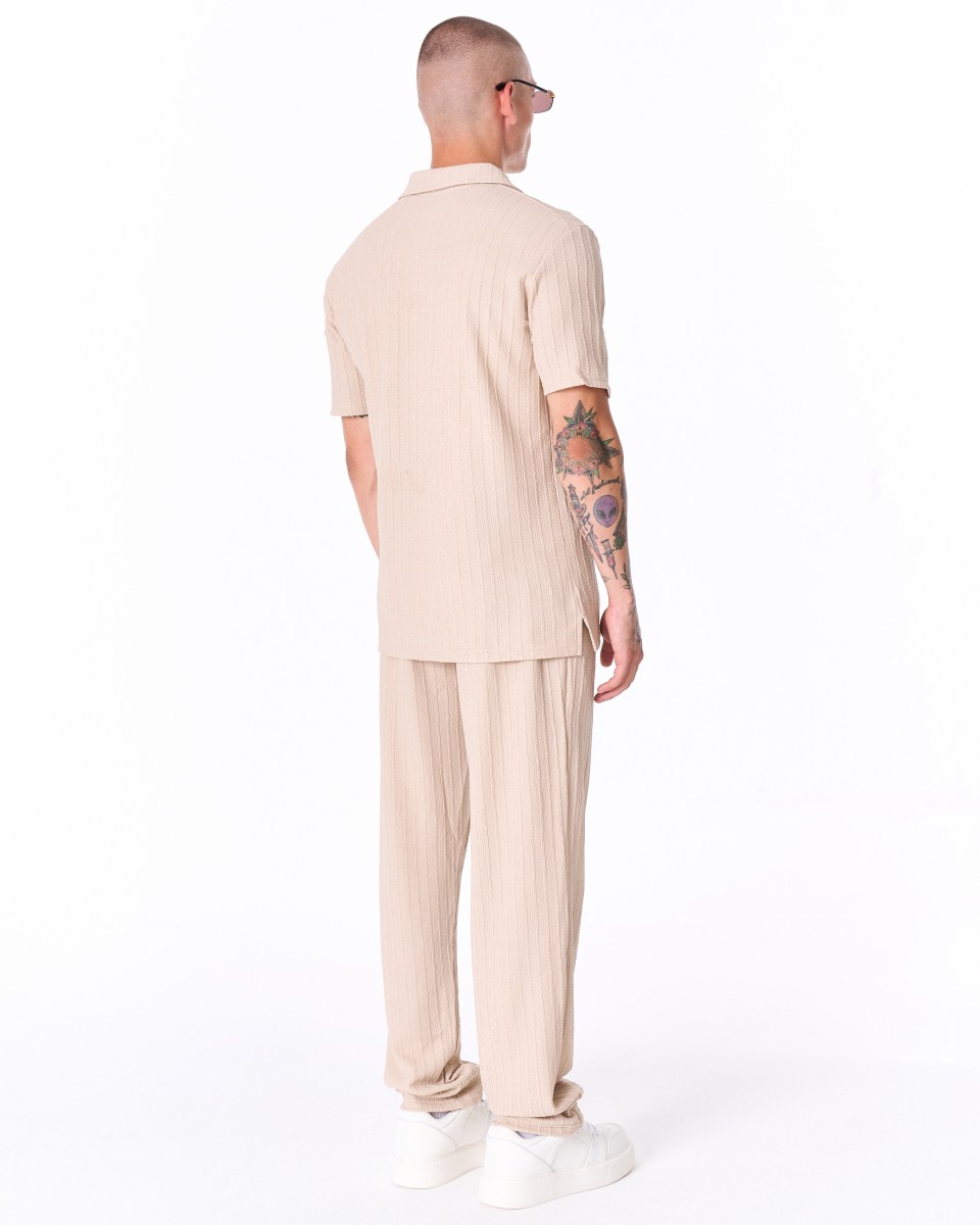 Breeze Fit Men's Tracksuit in Cream