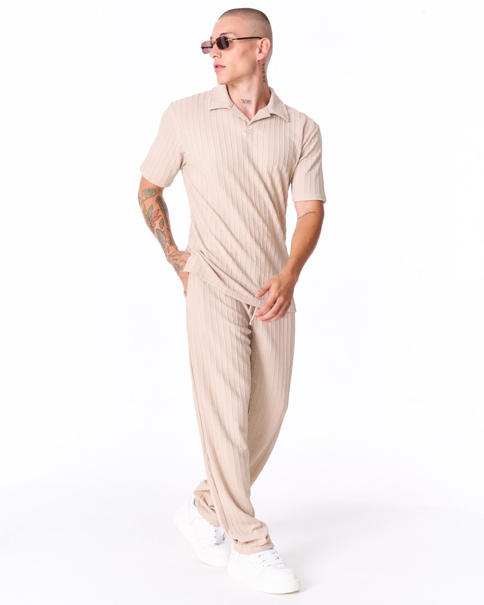 Breeze Fit Men's Tracksuit in Cream