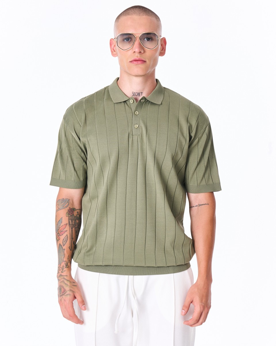 Camiseta Oversize Hombre Old Money Caqui - Khaki