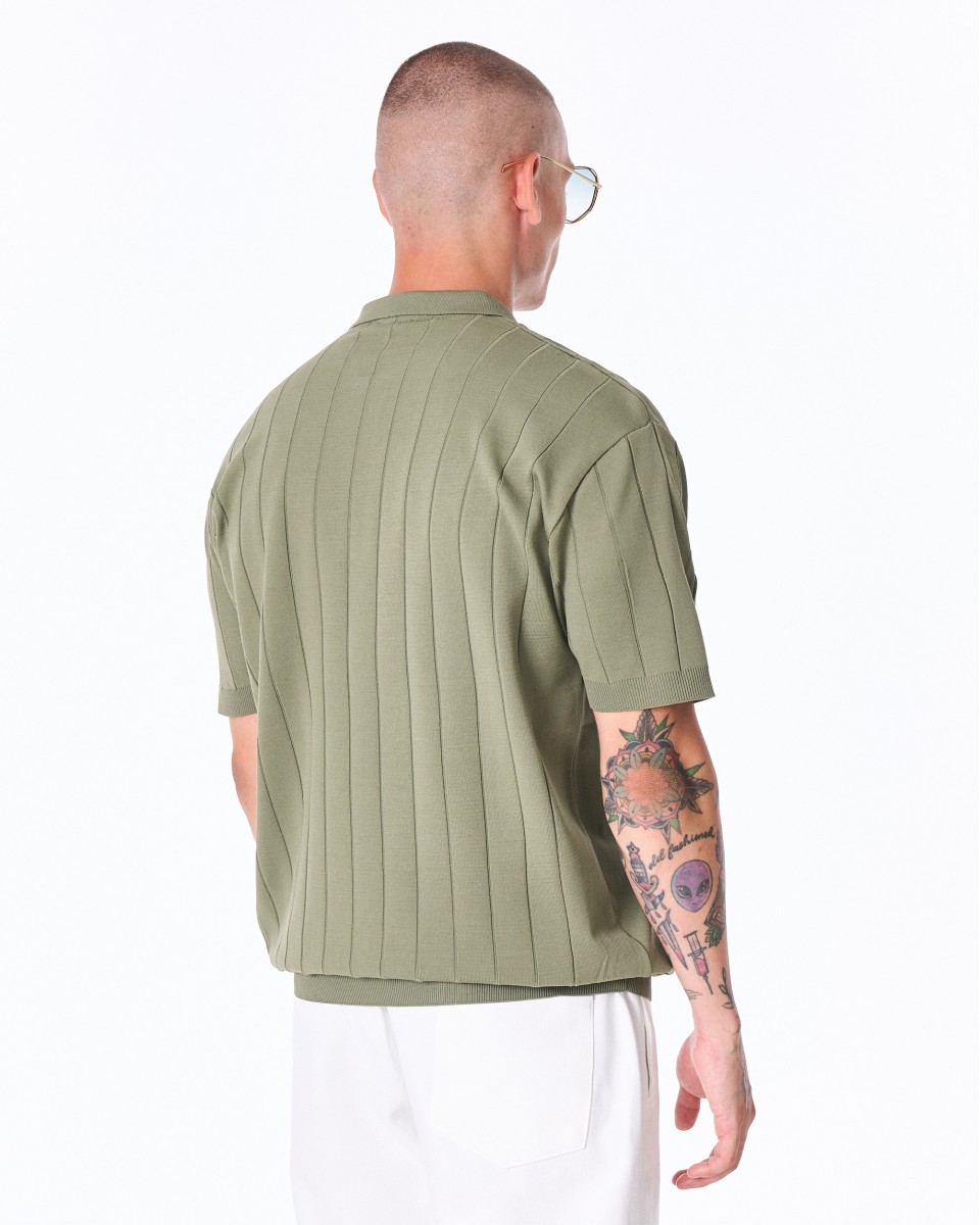 Camiseta Oversize Masculina Old Money Caqui