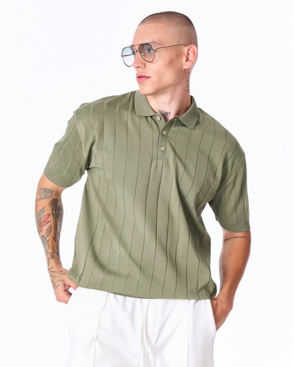 Men's Old Money Oversized T-shirt in Khaki