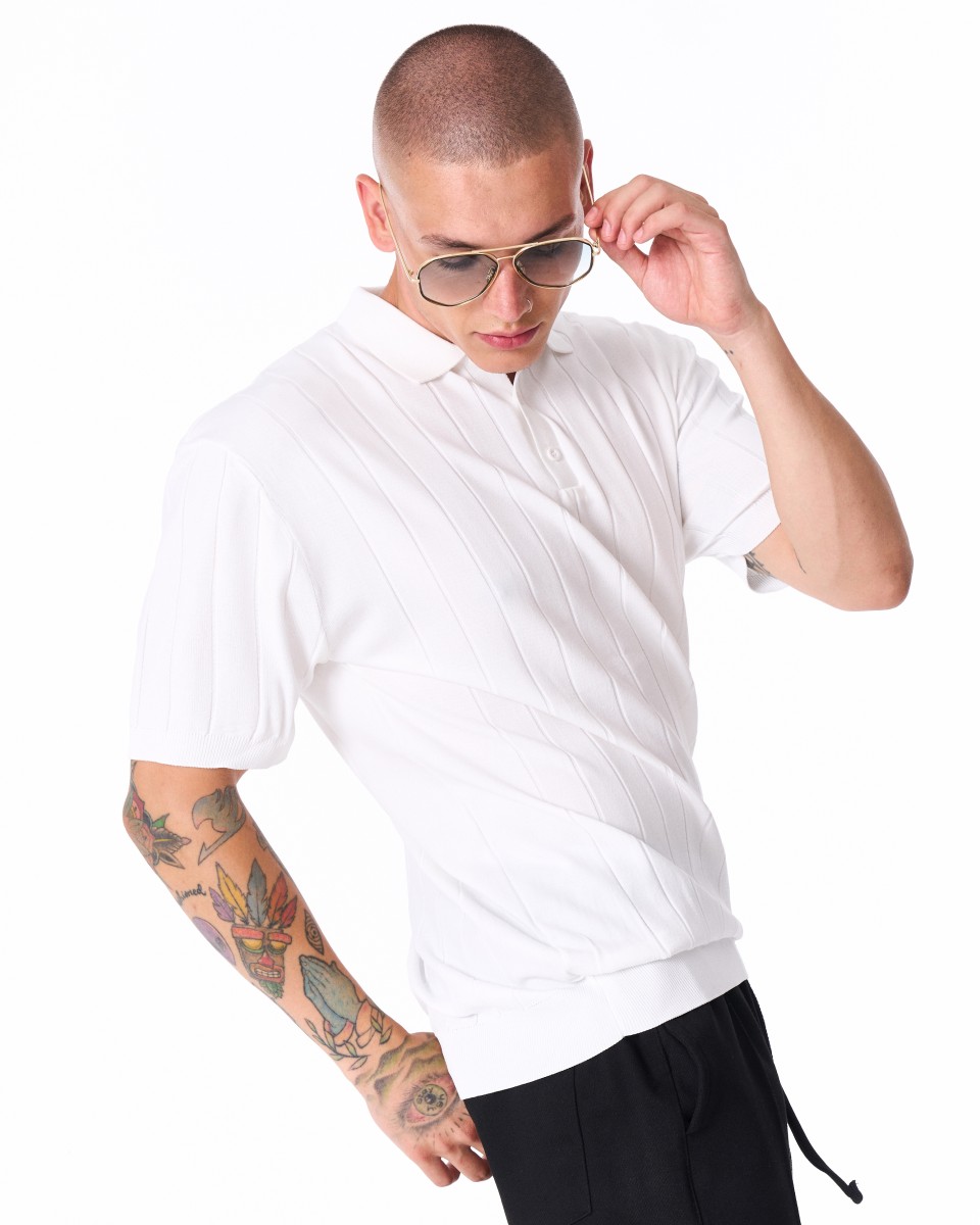 Camiseta Oversize Hombre Old Money Blanca