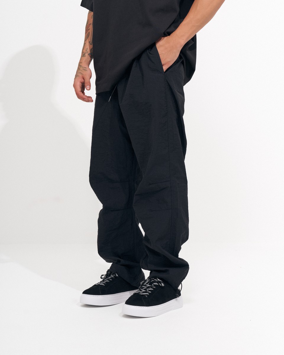 Pantalon Baggy Homme Noir - Noir