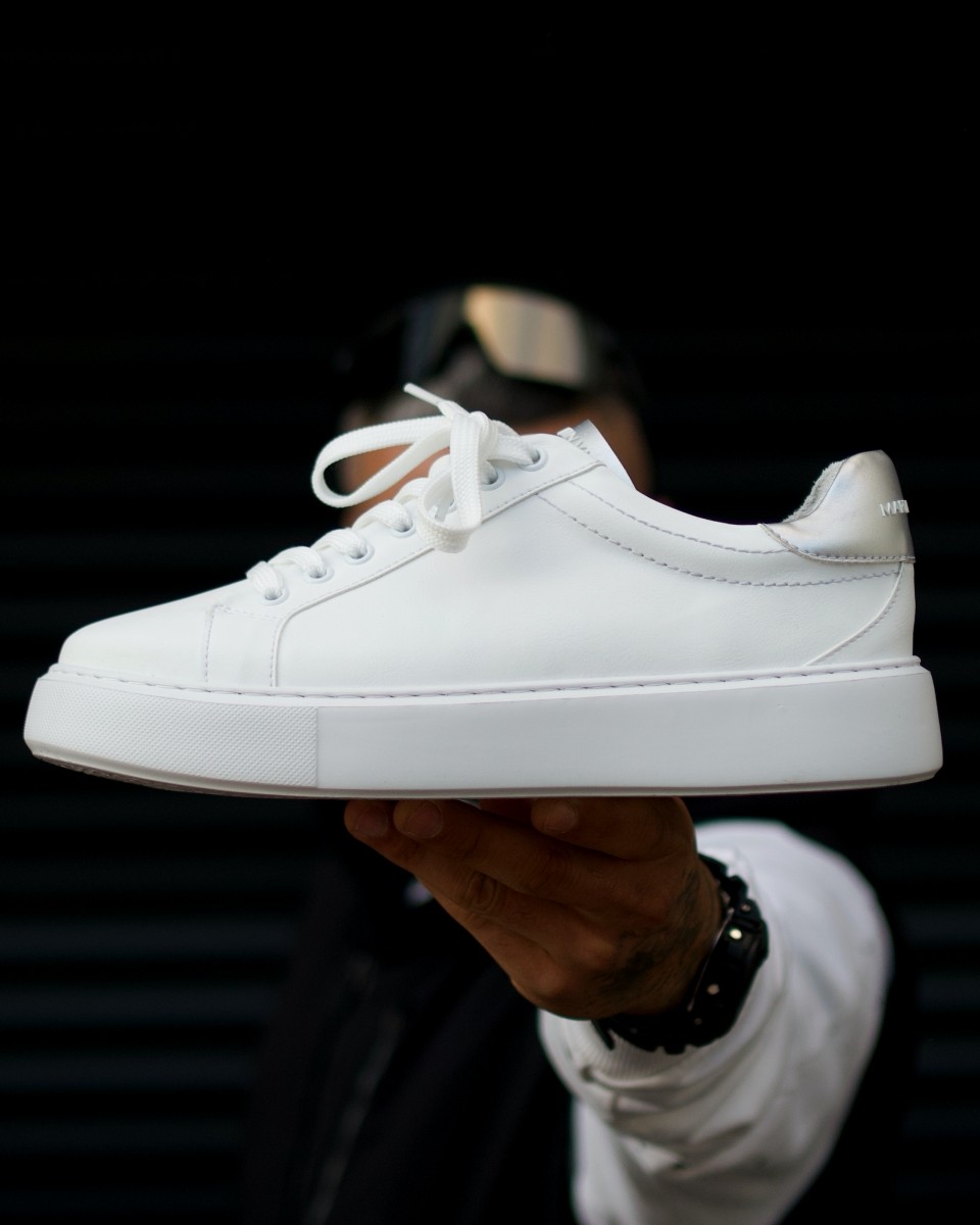 Sneakers Casual da Uomo Iconic Bianco-Grigio - Bianco