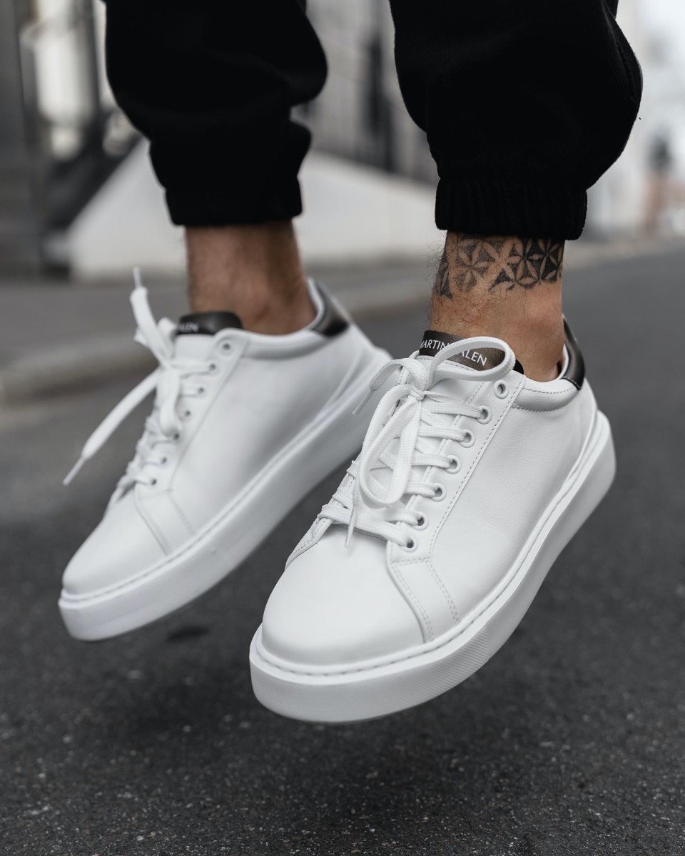 Zapatillas Casuales para Hombre Iconic Blanco-Negro - Blanco