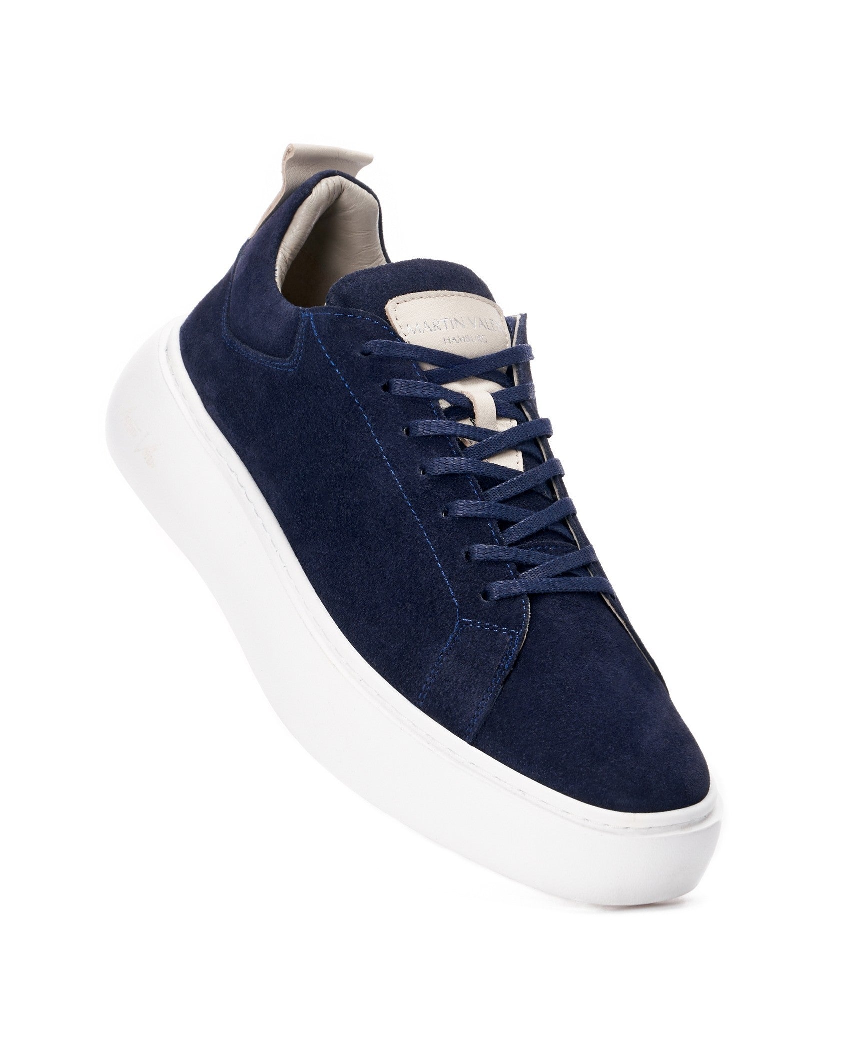 Sole signature blue suede sneakers for men