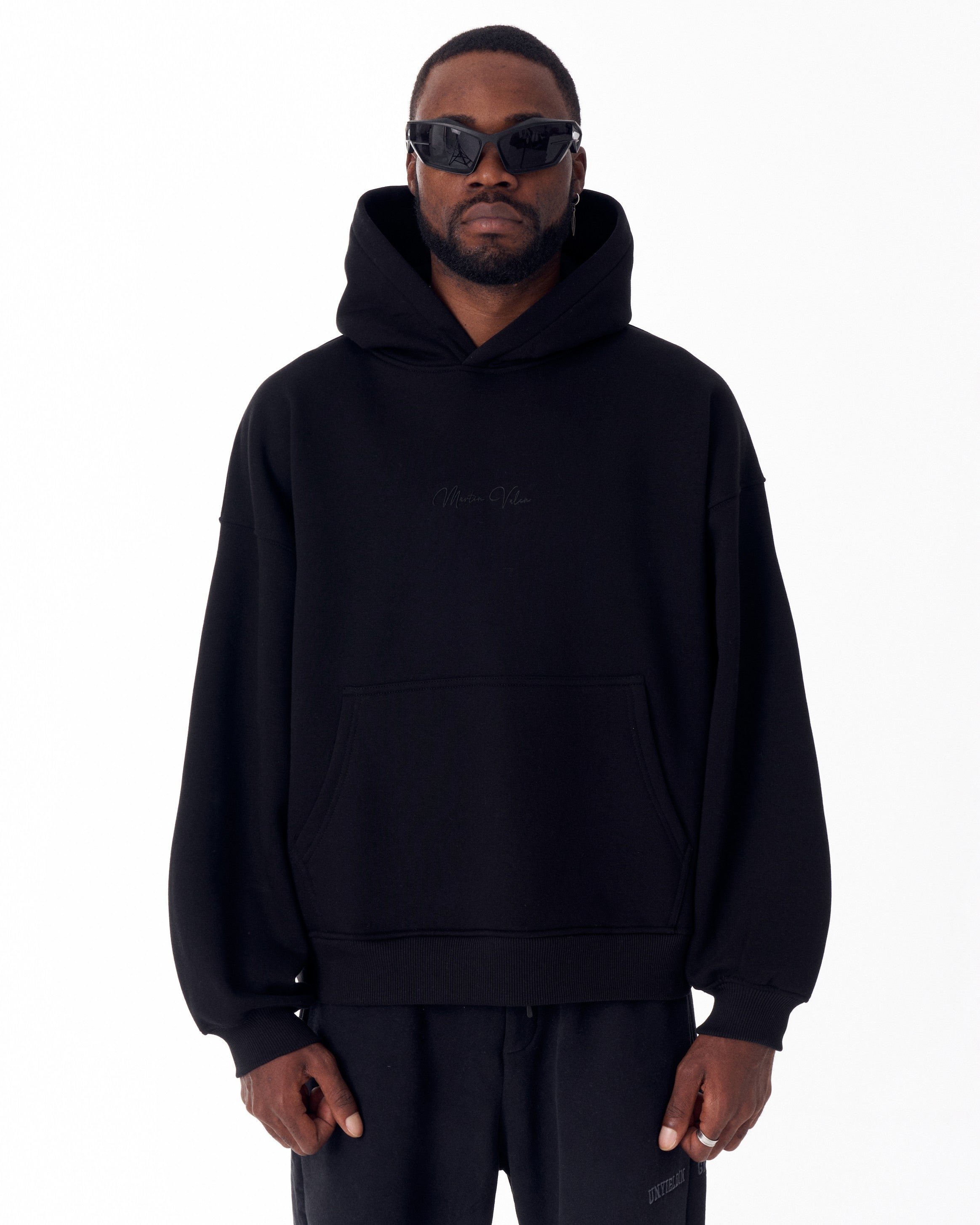 Monarch Loop Herren Hoodie in Schwarz | Martin Valen