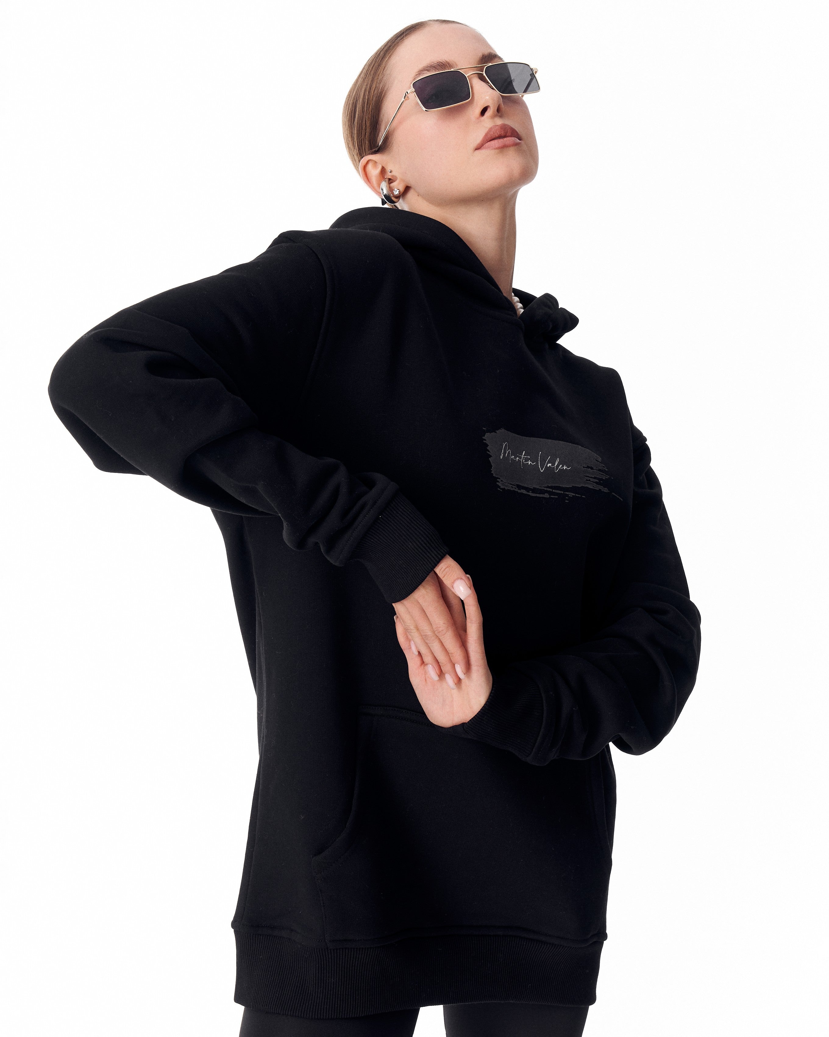 Flare Rebirth 3D-Print Oversized Zwarte Hoodie | MV