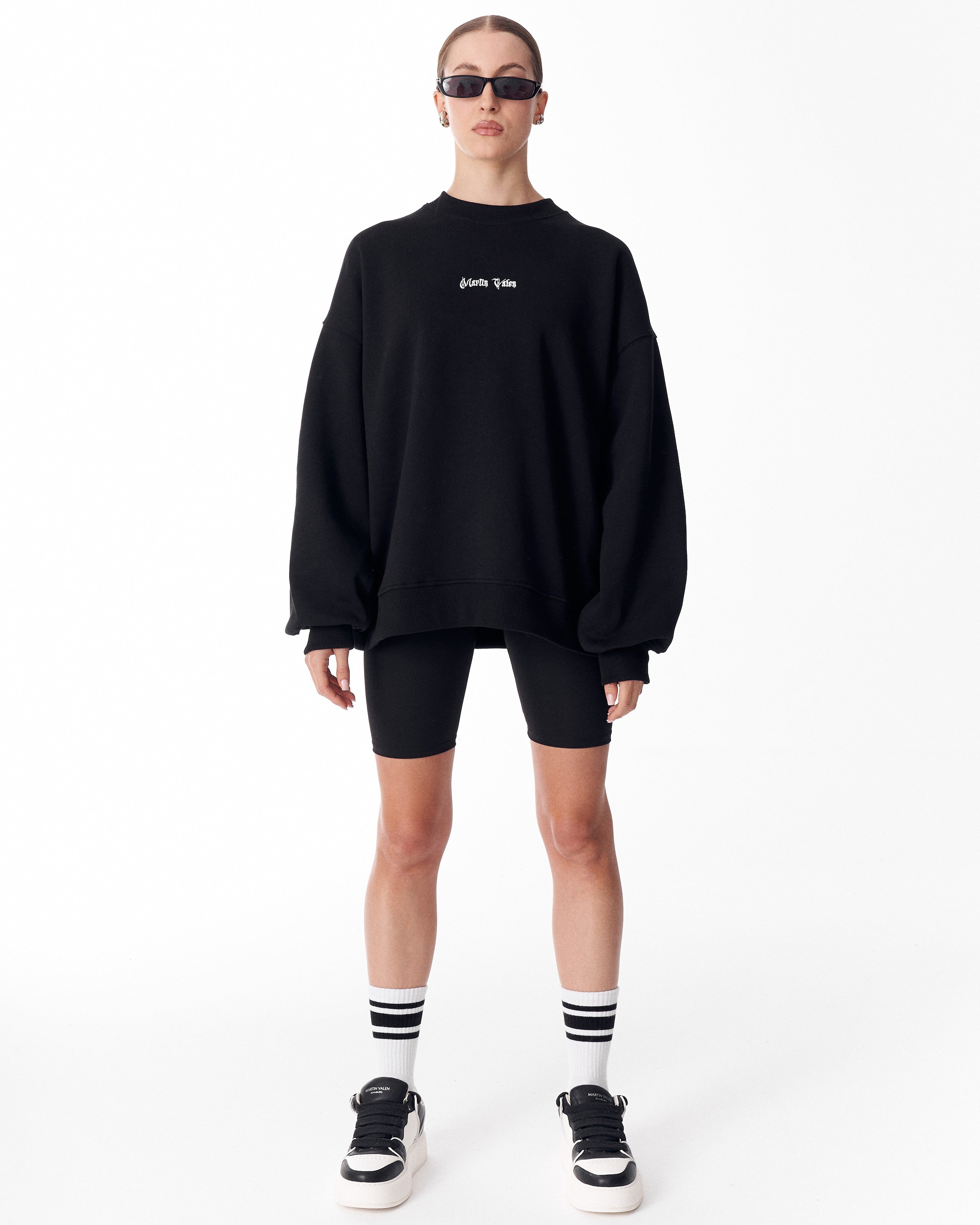 Sudadera Negra Heritage Fusion para Mujer | MV