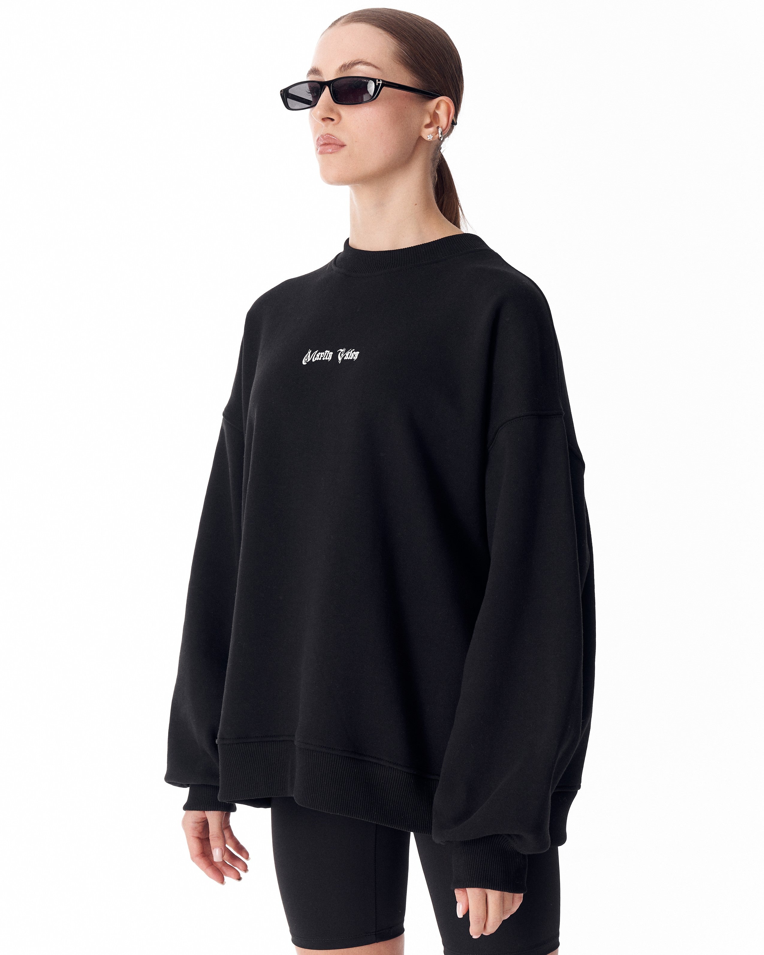Sudadera Negra Heritage Fusion para Mujer | MV