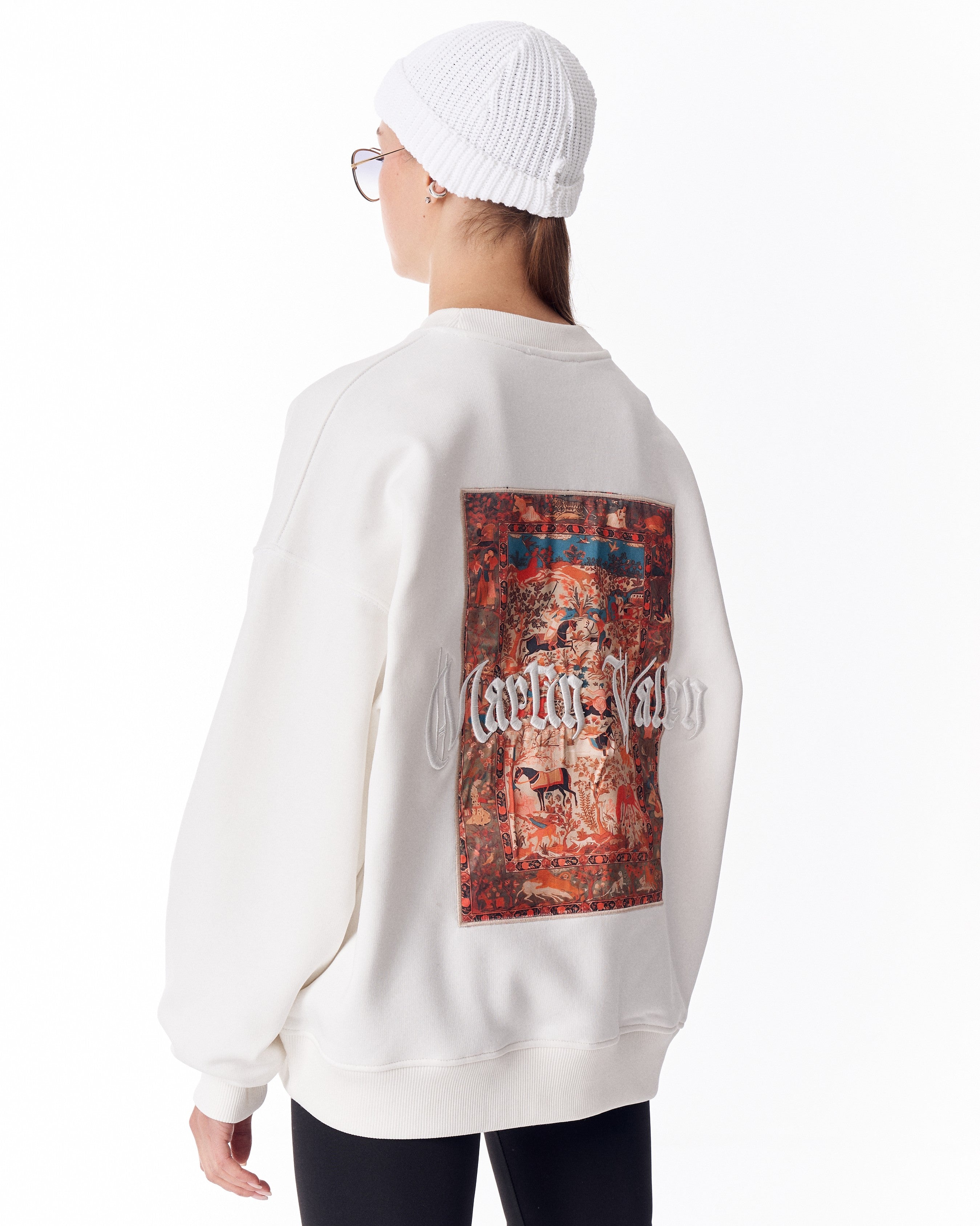 Sudadera Blanca Heritage Fusion para Mujer | MV