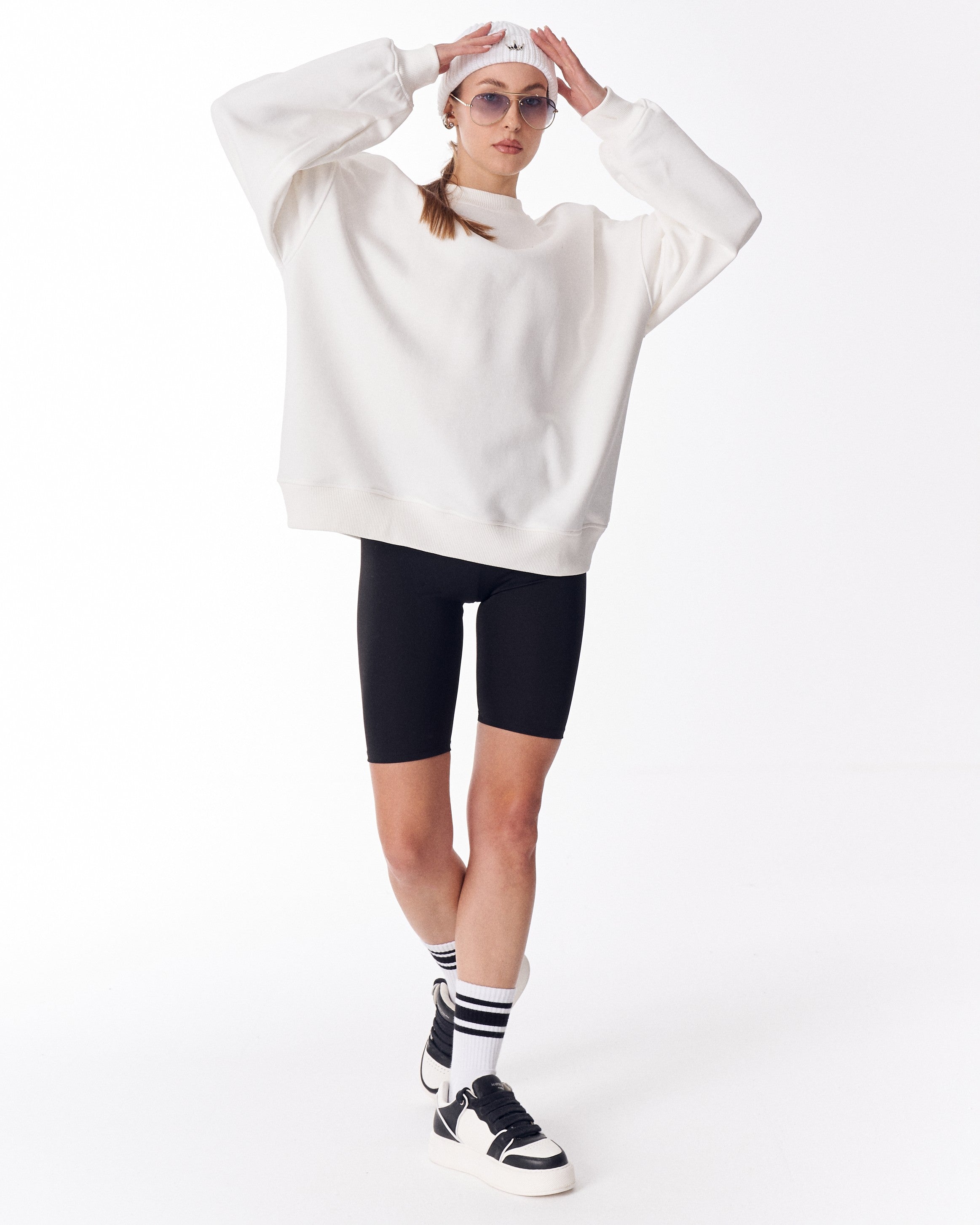 Sudadera Blanca Heritage Fusion para Mujer | MV
