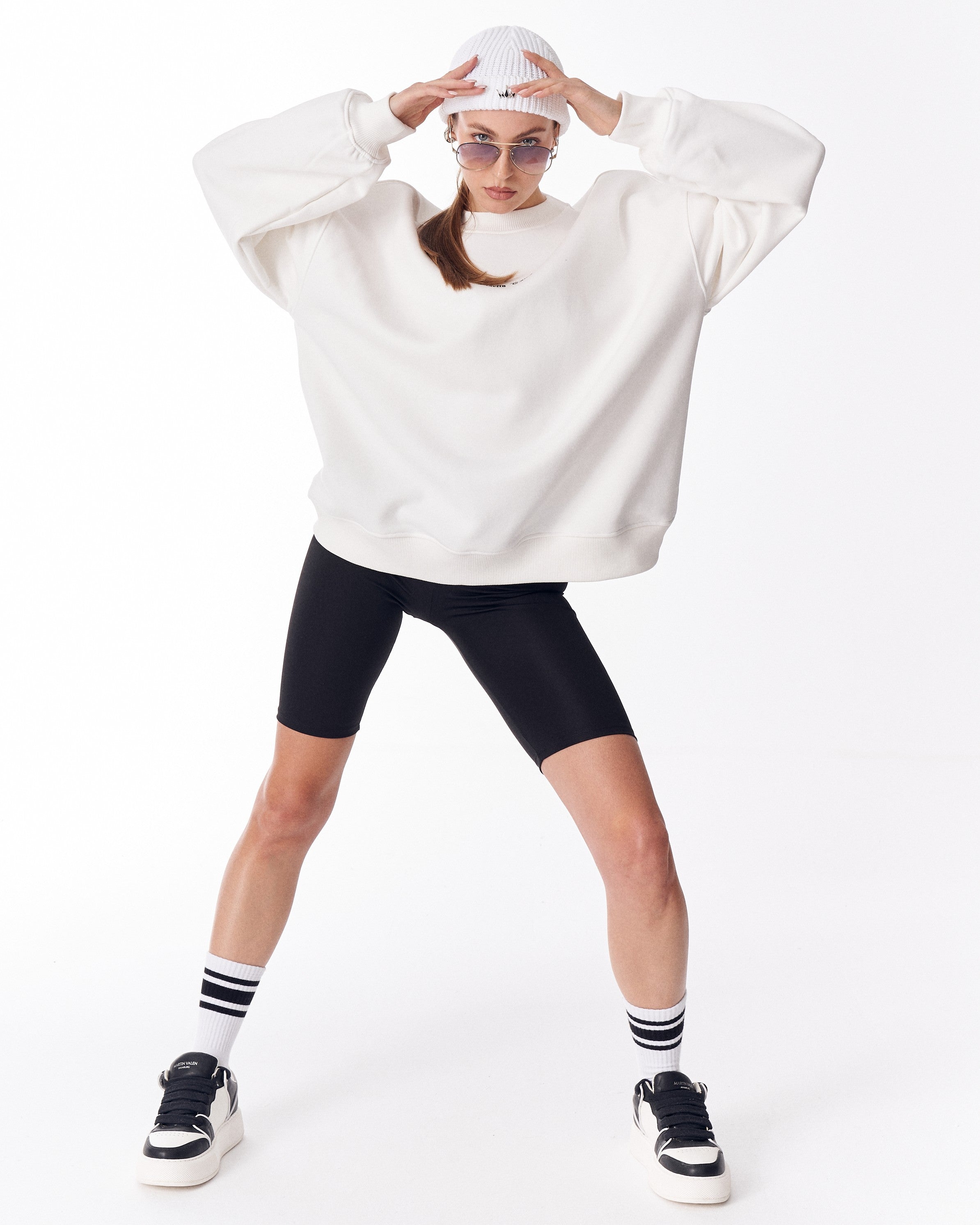 Sudadera Blanca Heritage Fusion para Mujer | MV