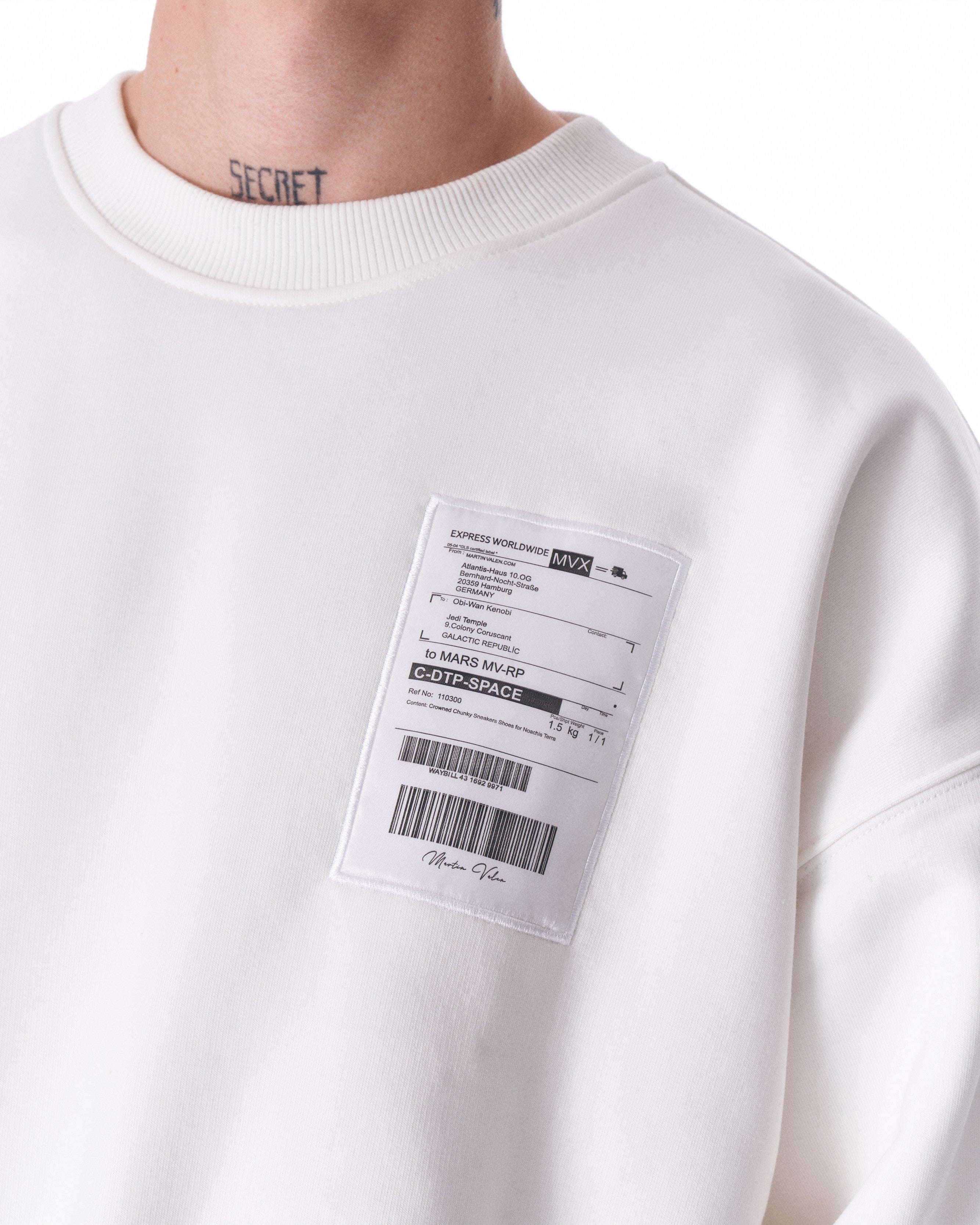 Jedi Delivery Etiquette Weißes Sweatshirt für Herren | MV