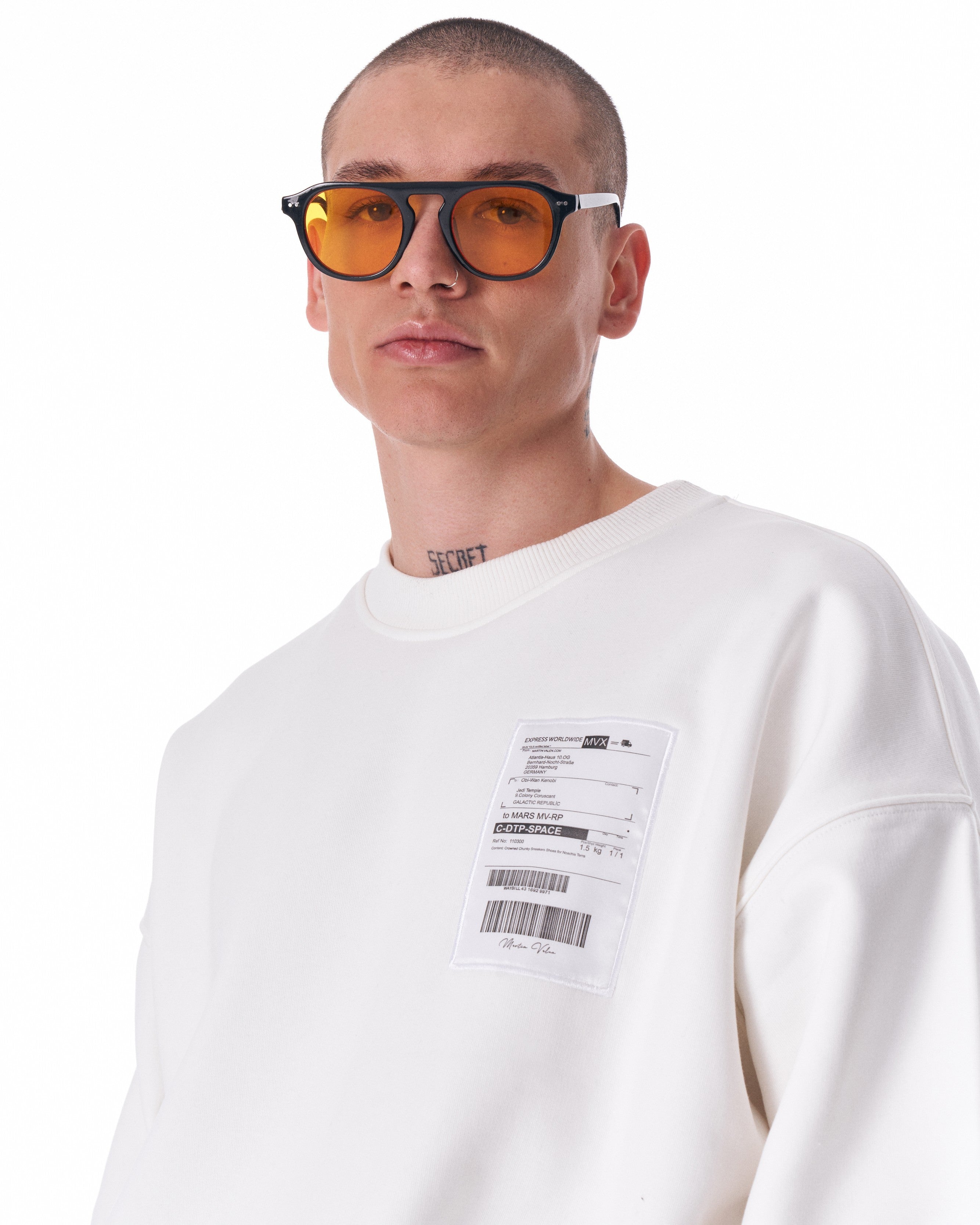 Jedi Delivery Etiquette Weißes Sweatshirt für Herren | MV