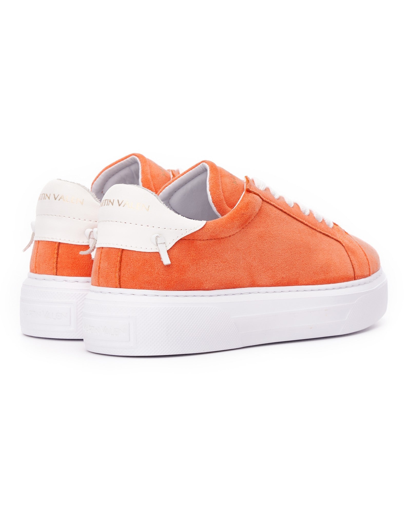 Sneakers da Donna Arancioni Node High Street Edizione in Pelle Scamosciata