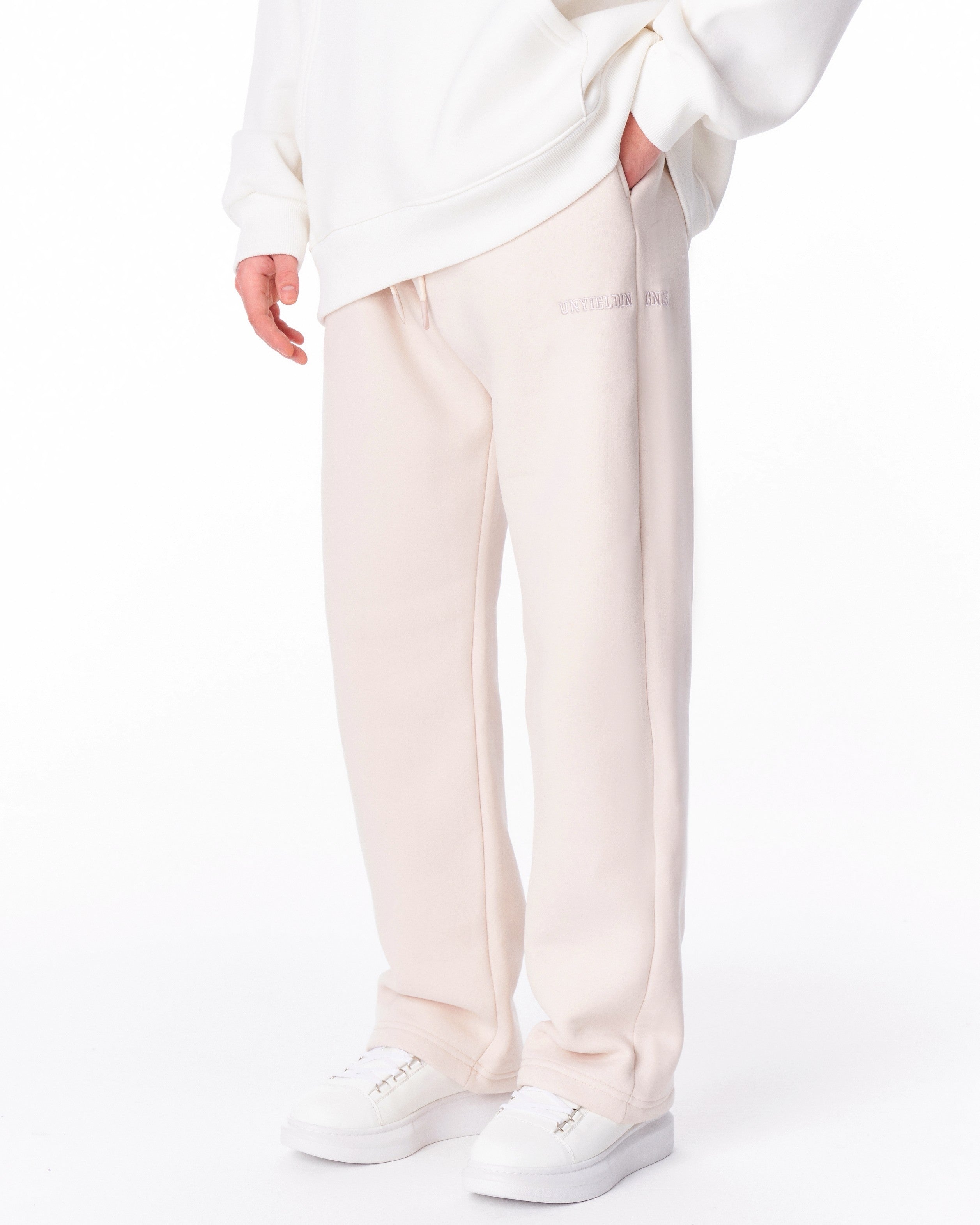 Pantalon de Jogging Crème Ample Oversize Unyieldingness | MV