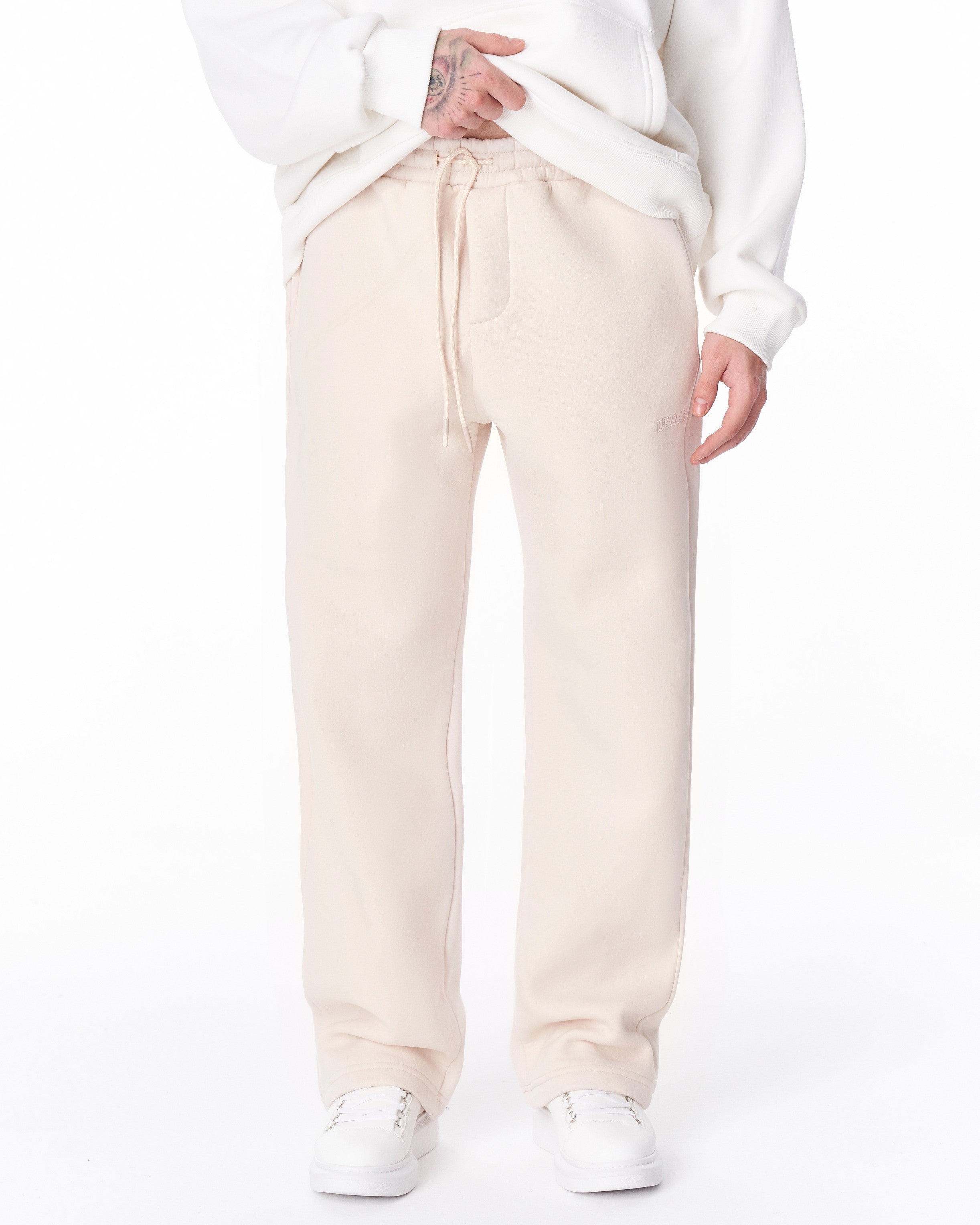 Pantalon de Jogging Crème Ample Oversize Unyieldingness | MV