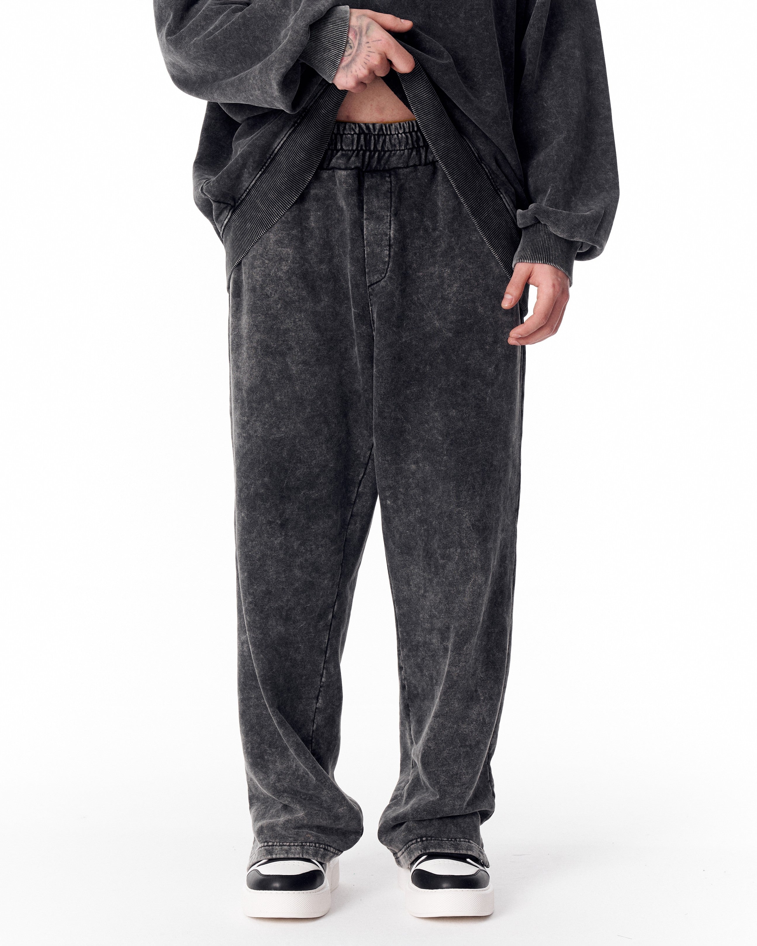 Chándal Oversize Gris Lavado para Hombre | Martin Valen
