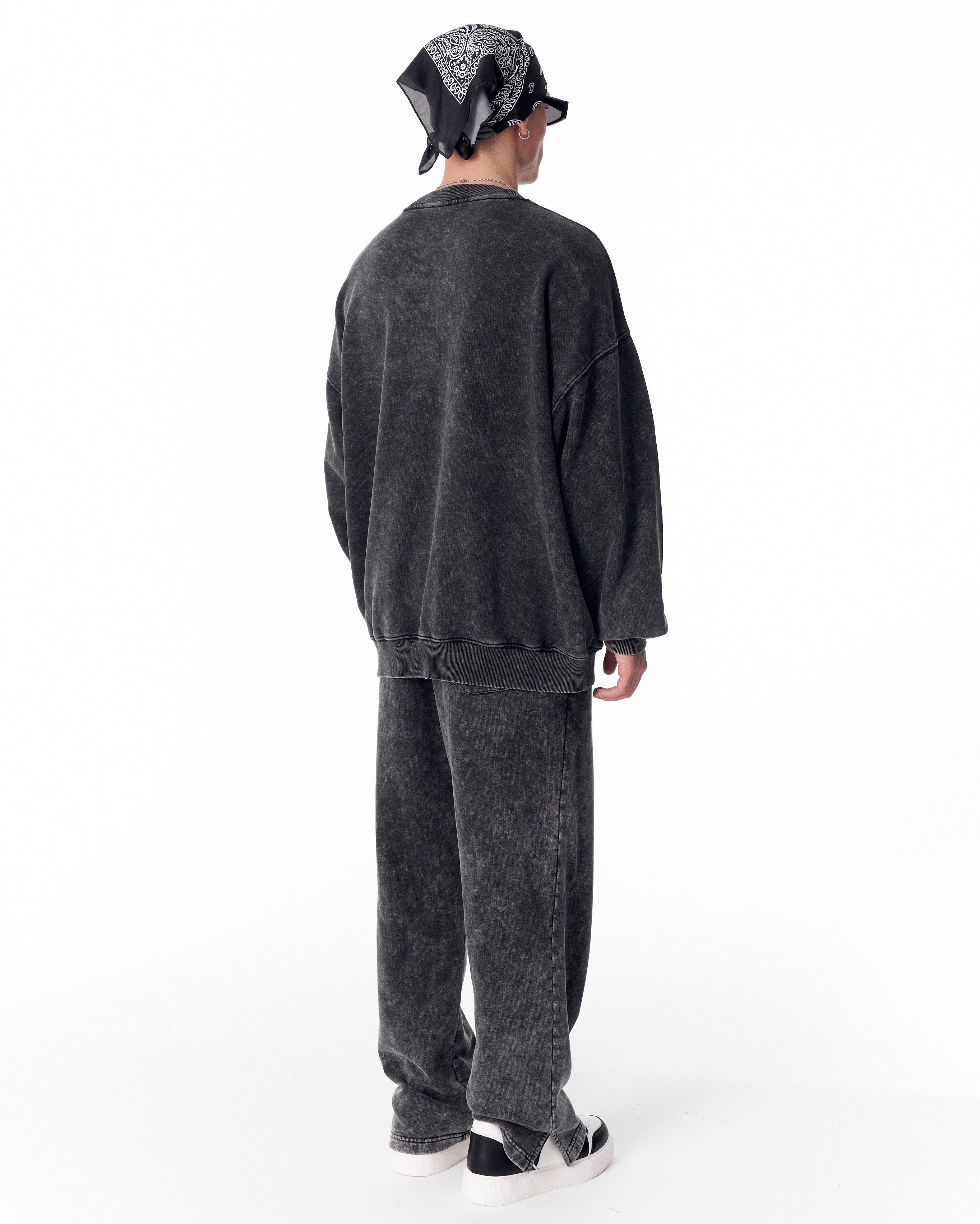 Chándal Oversize Gris Lavado para Hombre | Martin Valen