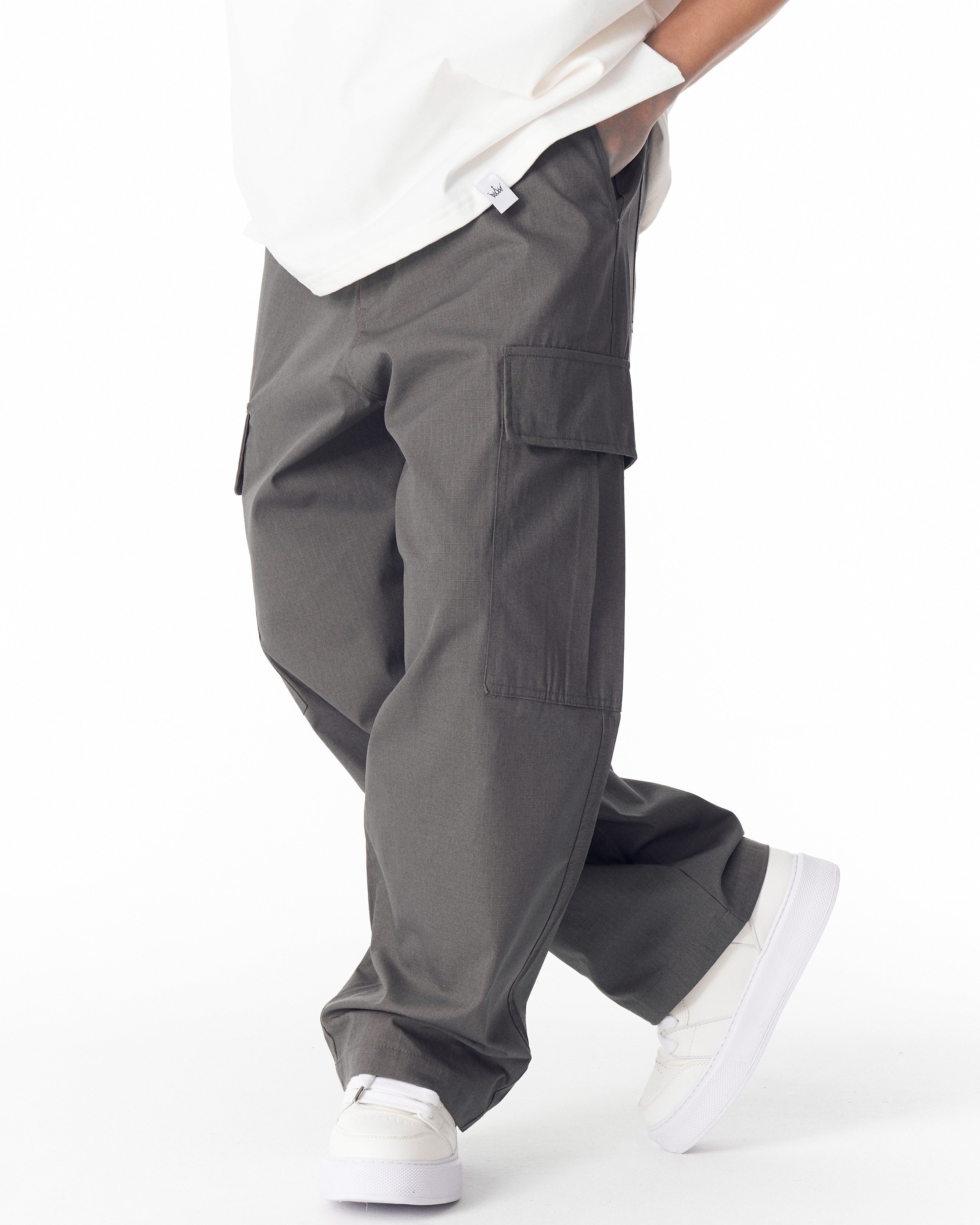 Pantalon Cargo Utilitaire Anthracite Coupe Décontractée pour Homme