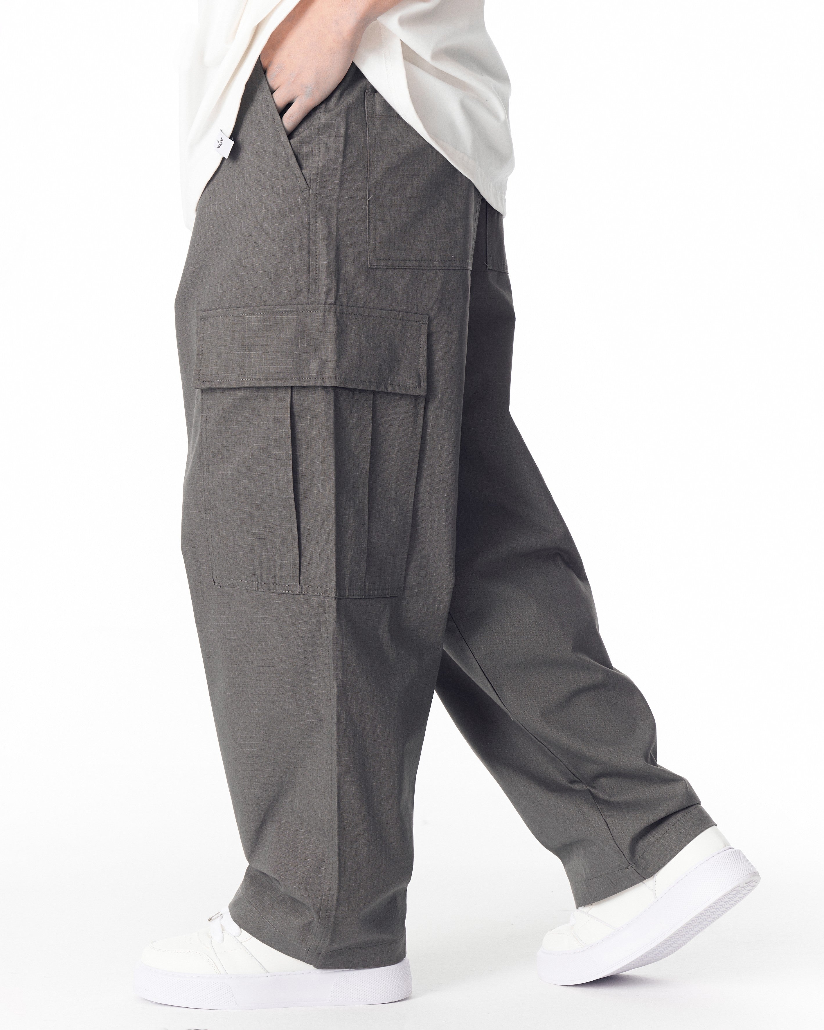 Pantalon Cargo Utilitaire Anthracite Coupe Décontractée pour Homme