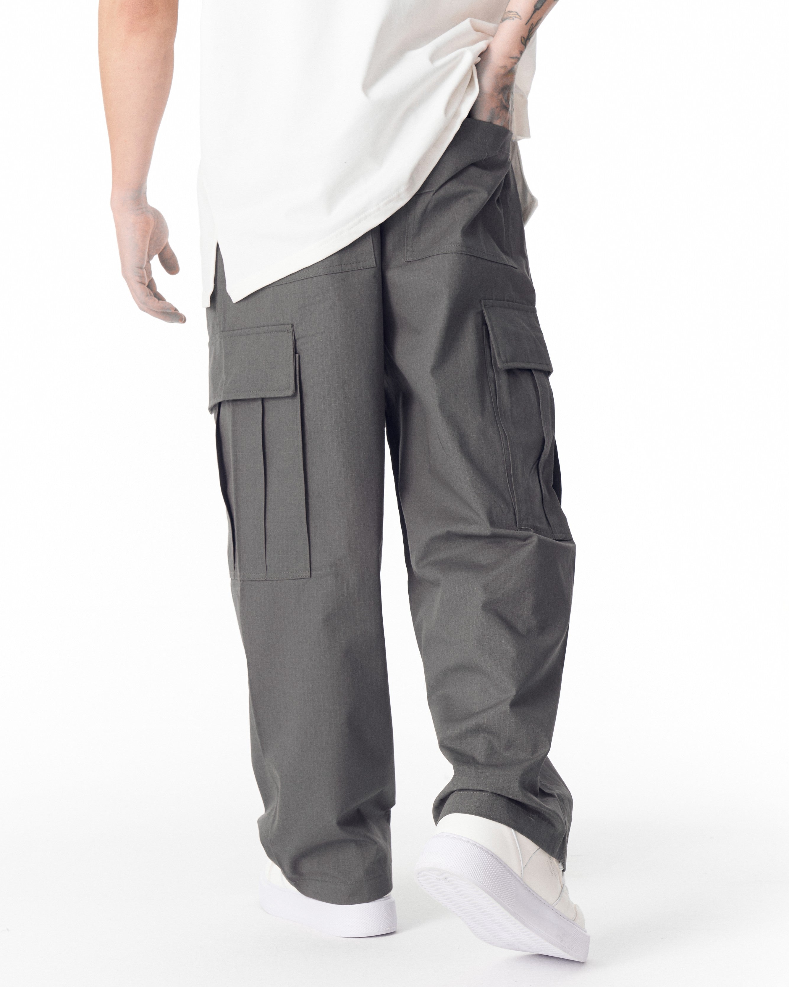 Pantalon Cargo Utilitaire Anthracite Coupe Décontractée pour Homme