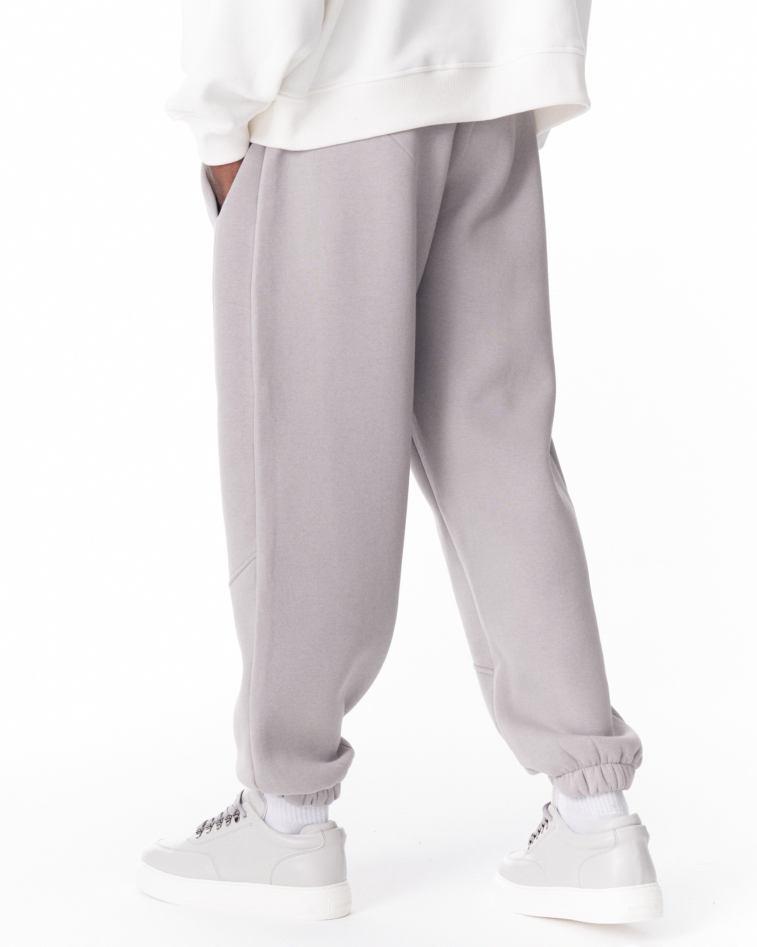 Volledig Grijze Joggingbroek met Koord en Stikdetails | MV