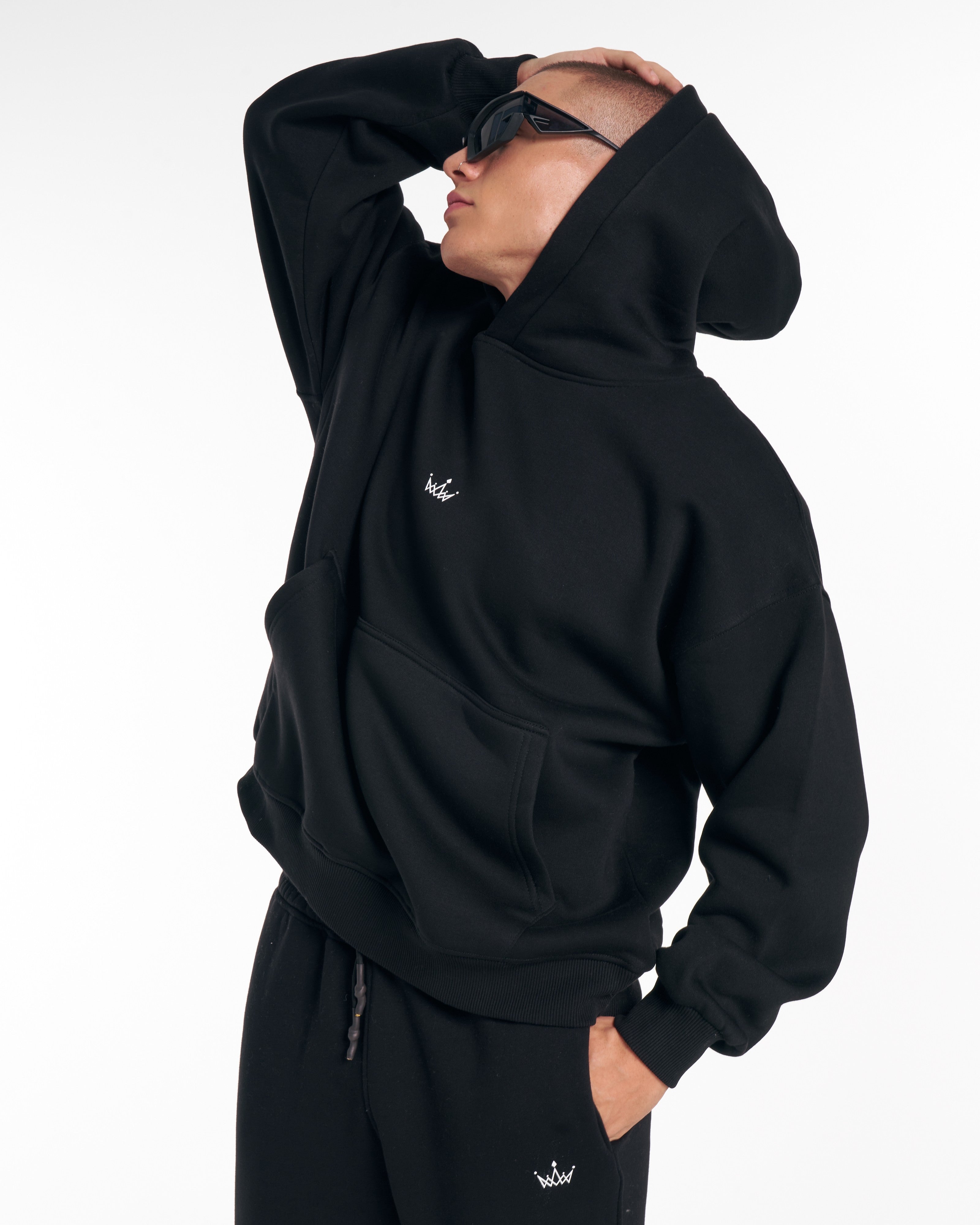 Survêtement Noir Oversize Street Style pour Homme