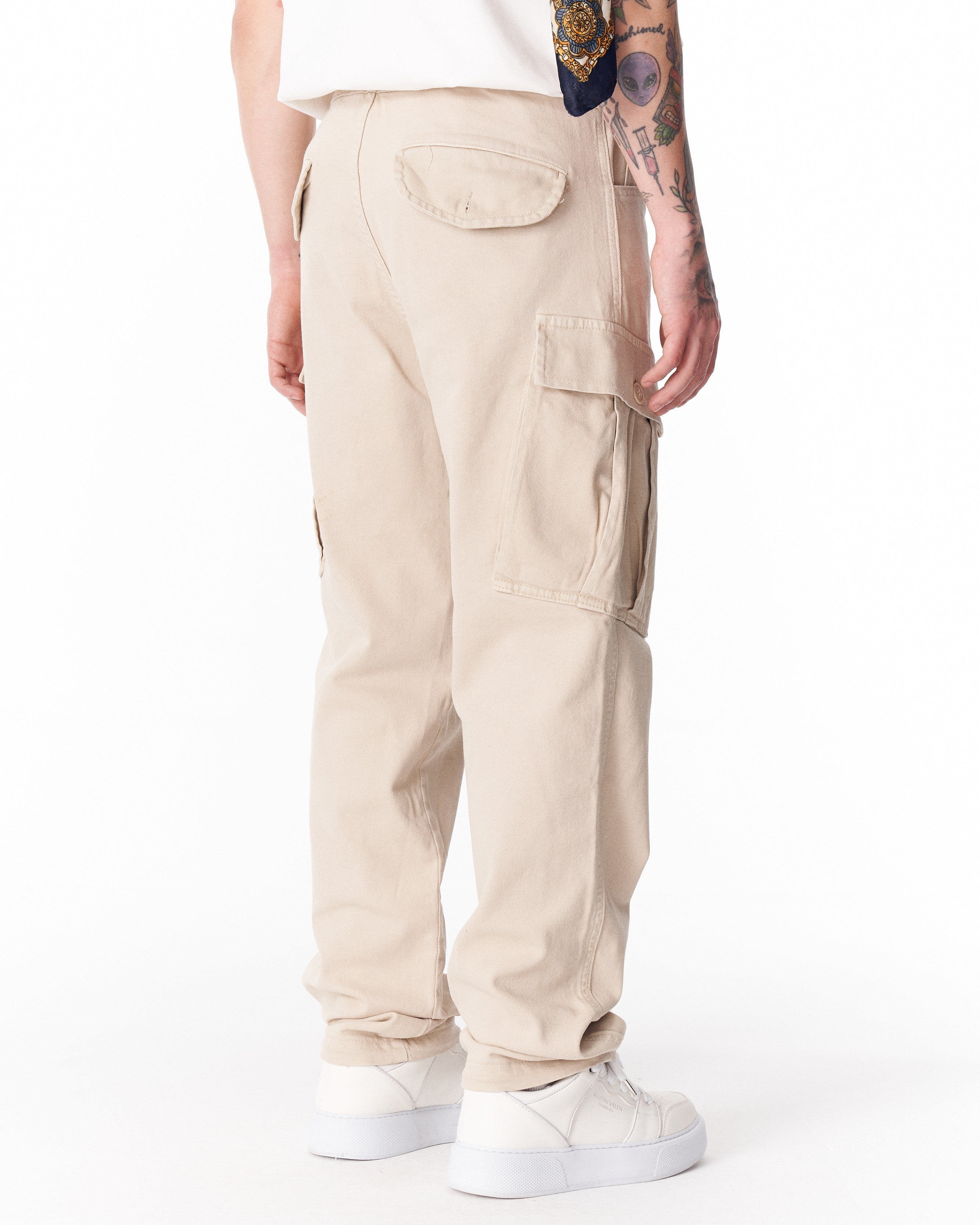 Men's Oversize Cargo Pant  in Beige | Martin Valen