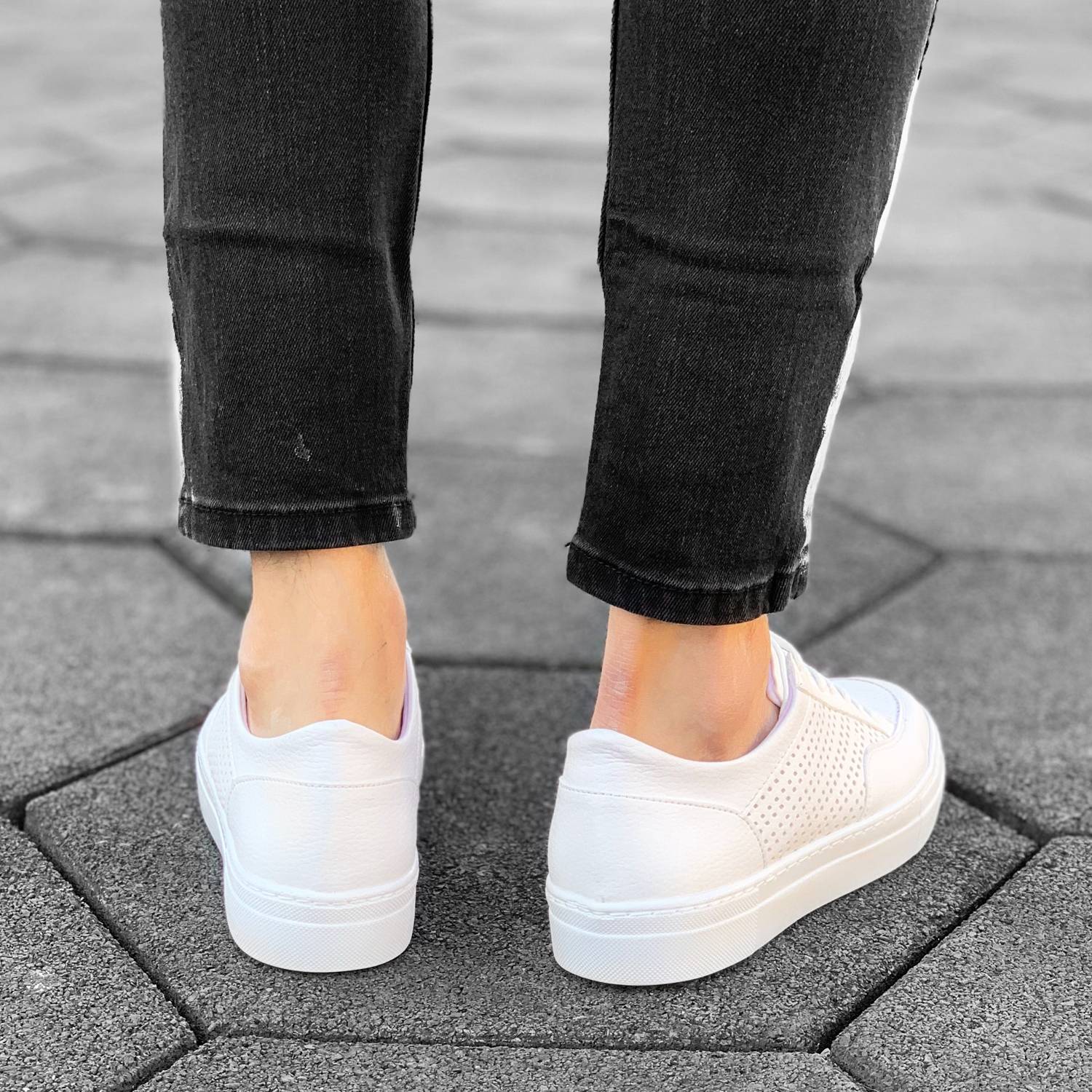 stylish shoes white