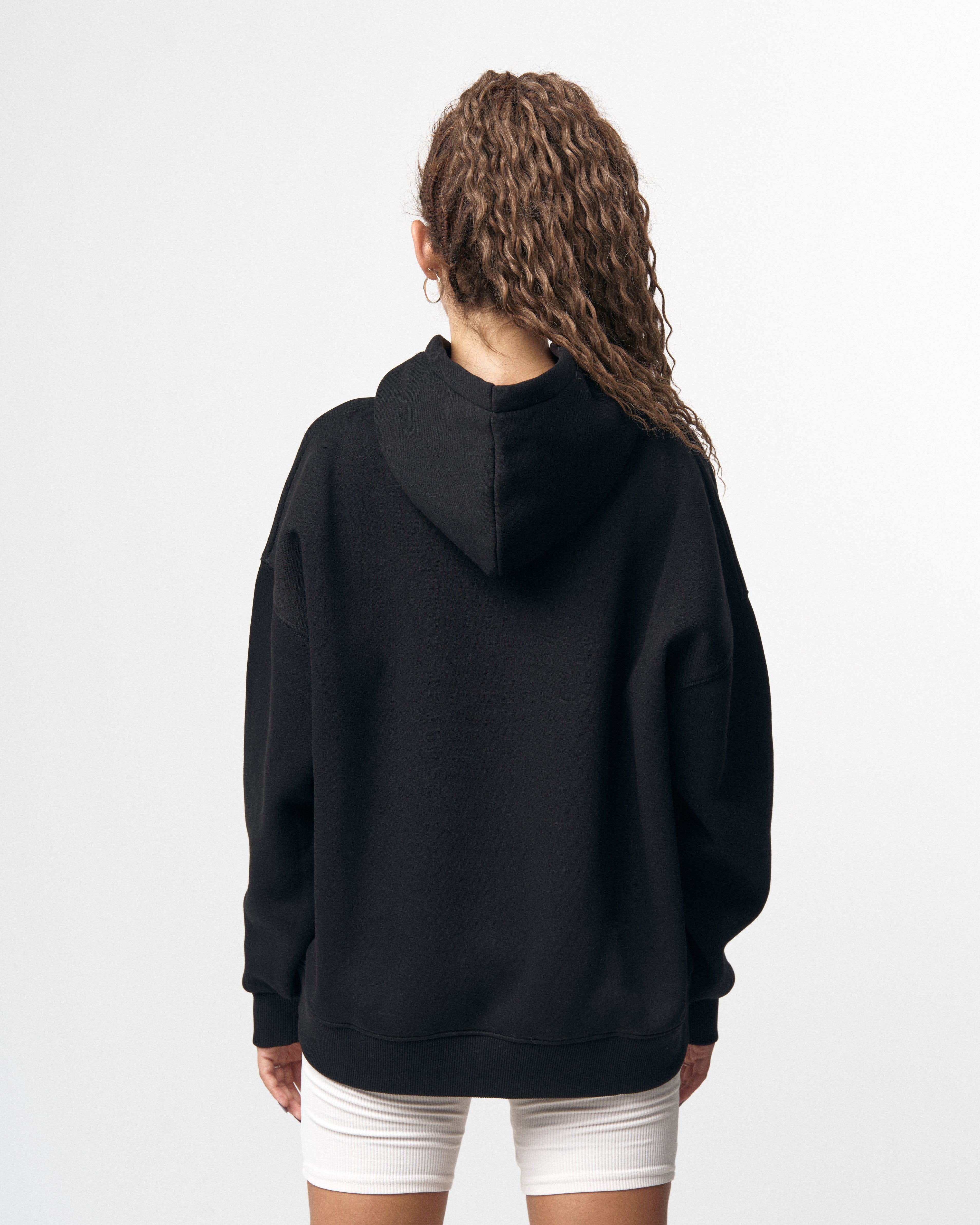 Grieto MV Crack Print Hoodie Oversize Noir de Designer | MV