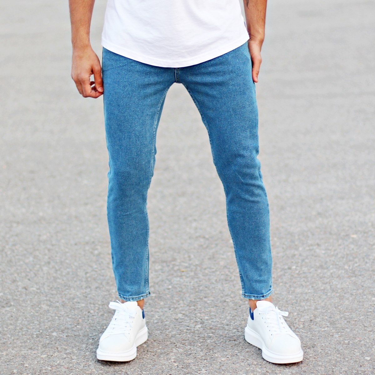 Men's Basic Fit Jeans In Blue